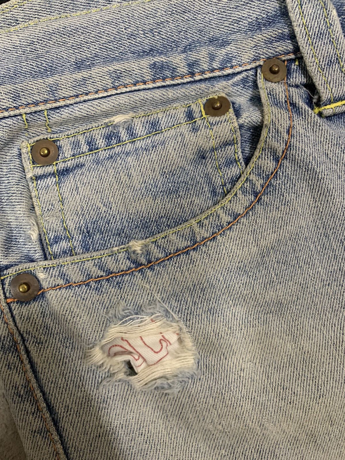 14th Addiction Vintage CocoLulu Mud Wash Baggy Distressed Grunge Jeans Size US 33 - 5 Thumbnail