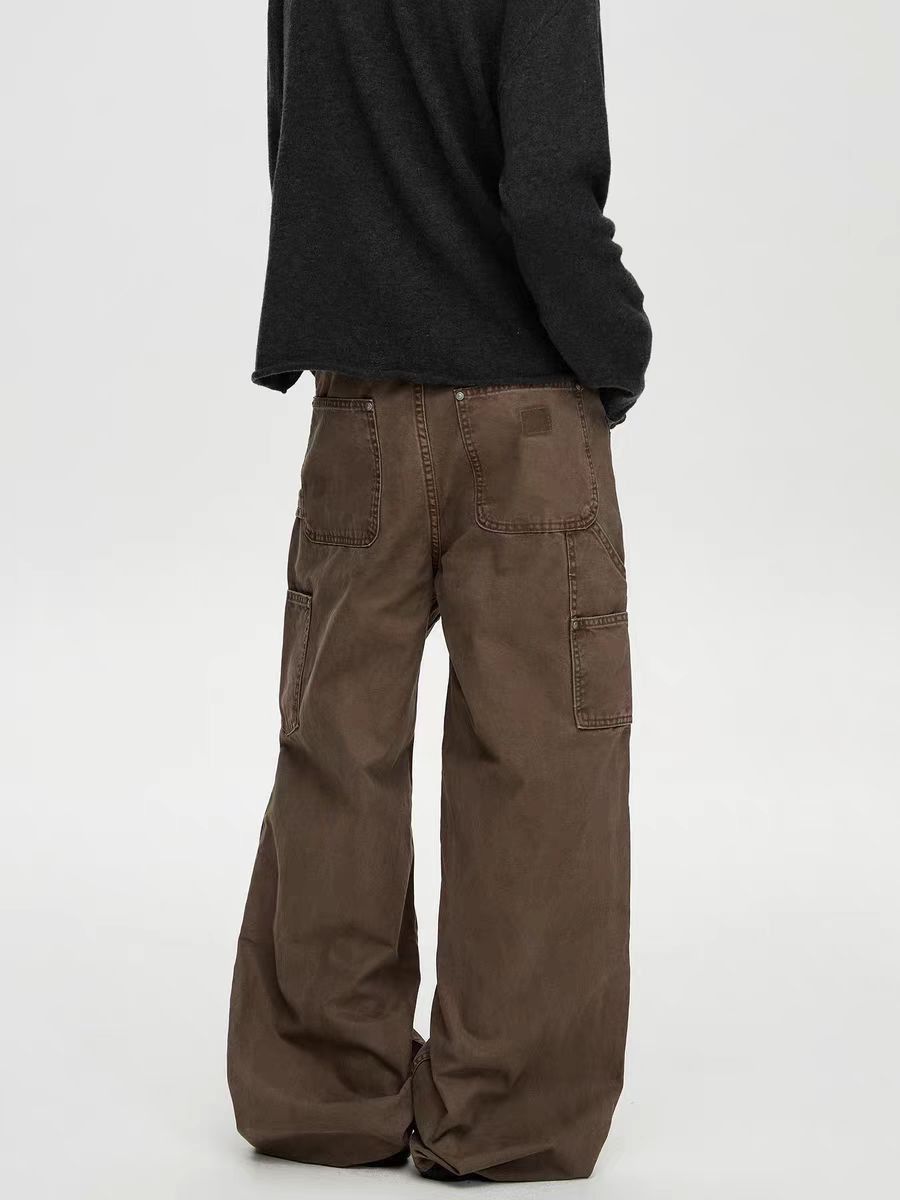 Jean Brown loose-fitting work pants Size US 30 / EU 46 - 2 Thumbnail