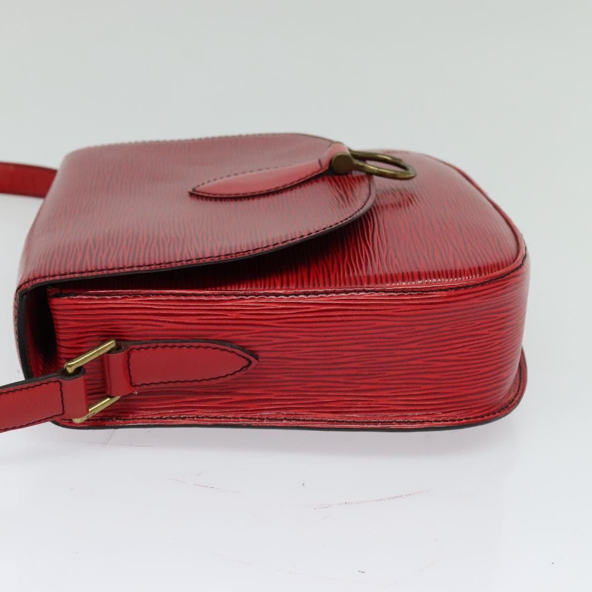 Louis Vuitton LOUIS VUITTON Epi Saint Cloud GM Shoulder Bag Red M52197 Size ONE SIZE - 3 Thumbnail
