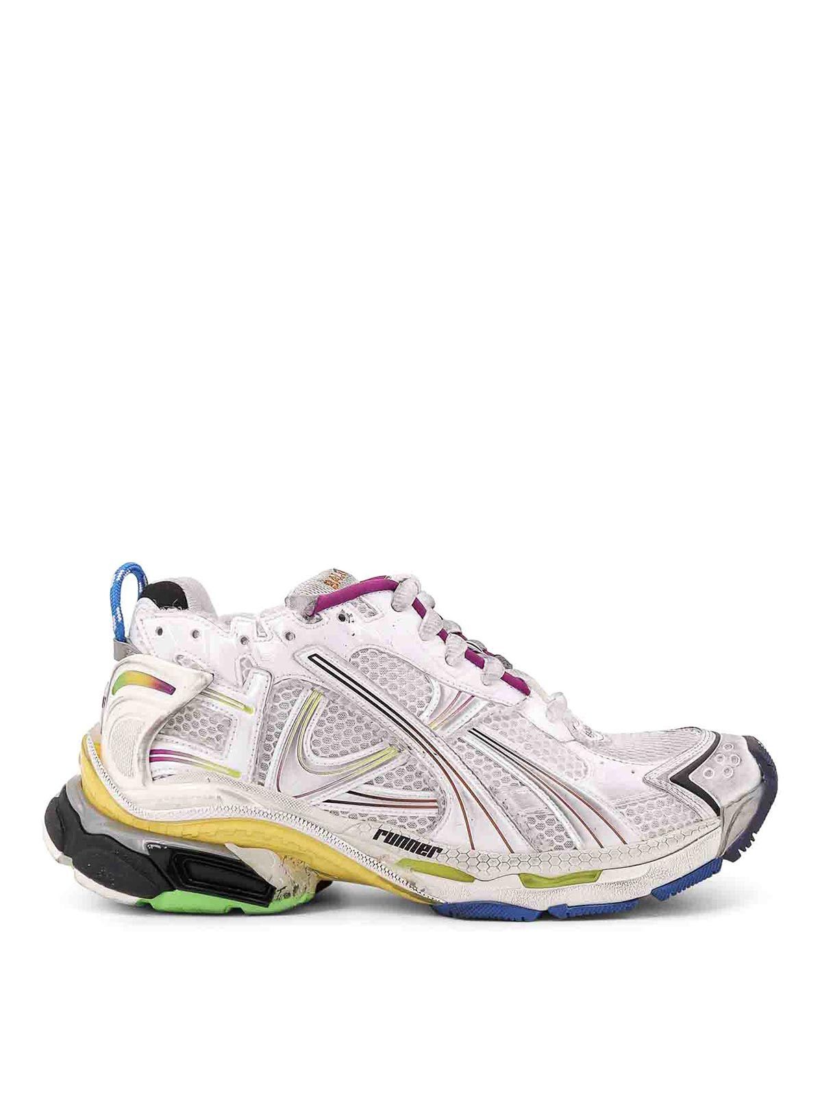 Balenciaga o1s1wg110426 Runner Gradient Sneakers in Multicolor Size US 7 / EU 40 - 1 Thumbnail