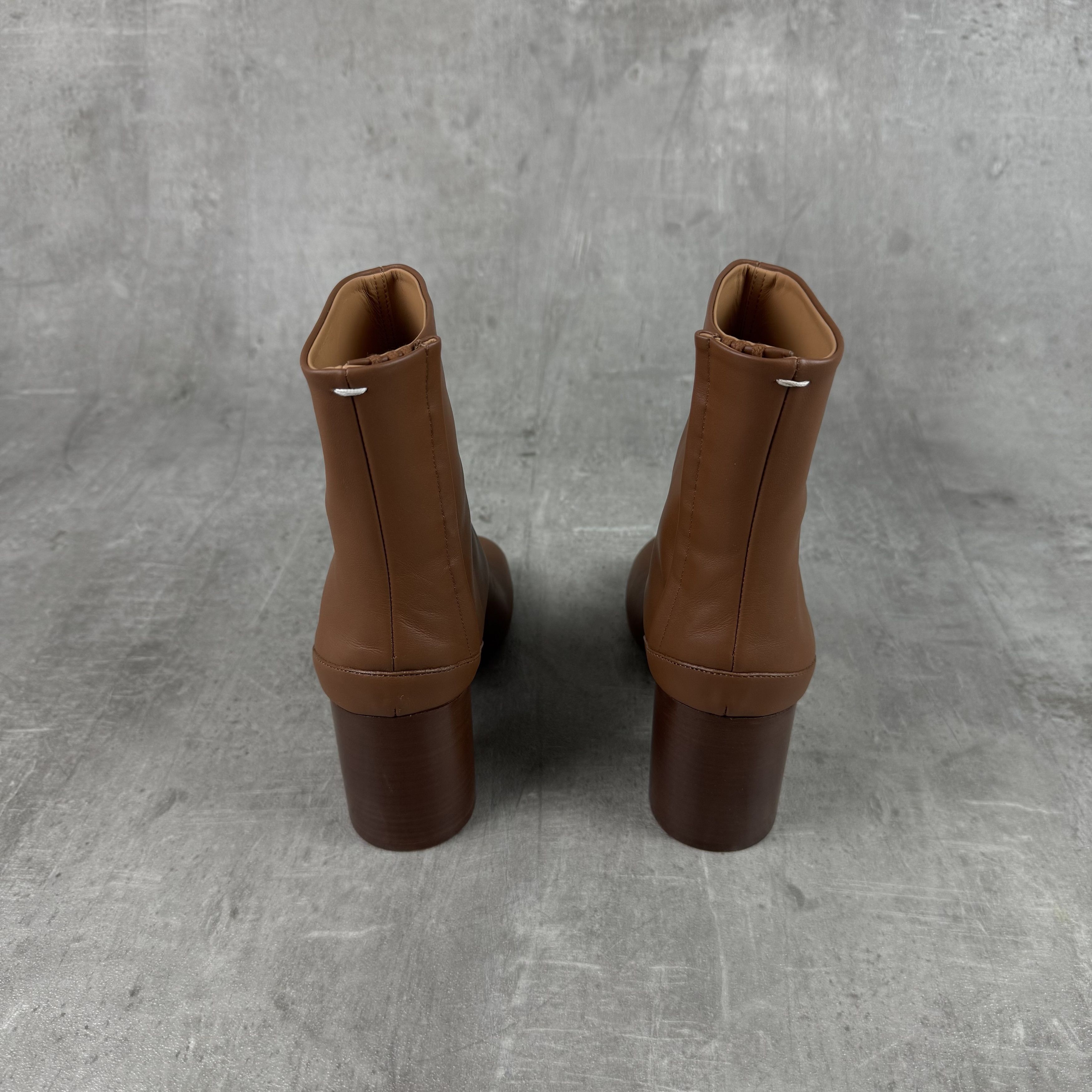 Maison Margiela MAISON MARGIELA Brown Leather Tabi Boots Heels Size US 5 / IT 35 - 5 Thumbnail