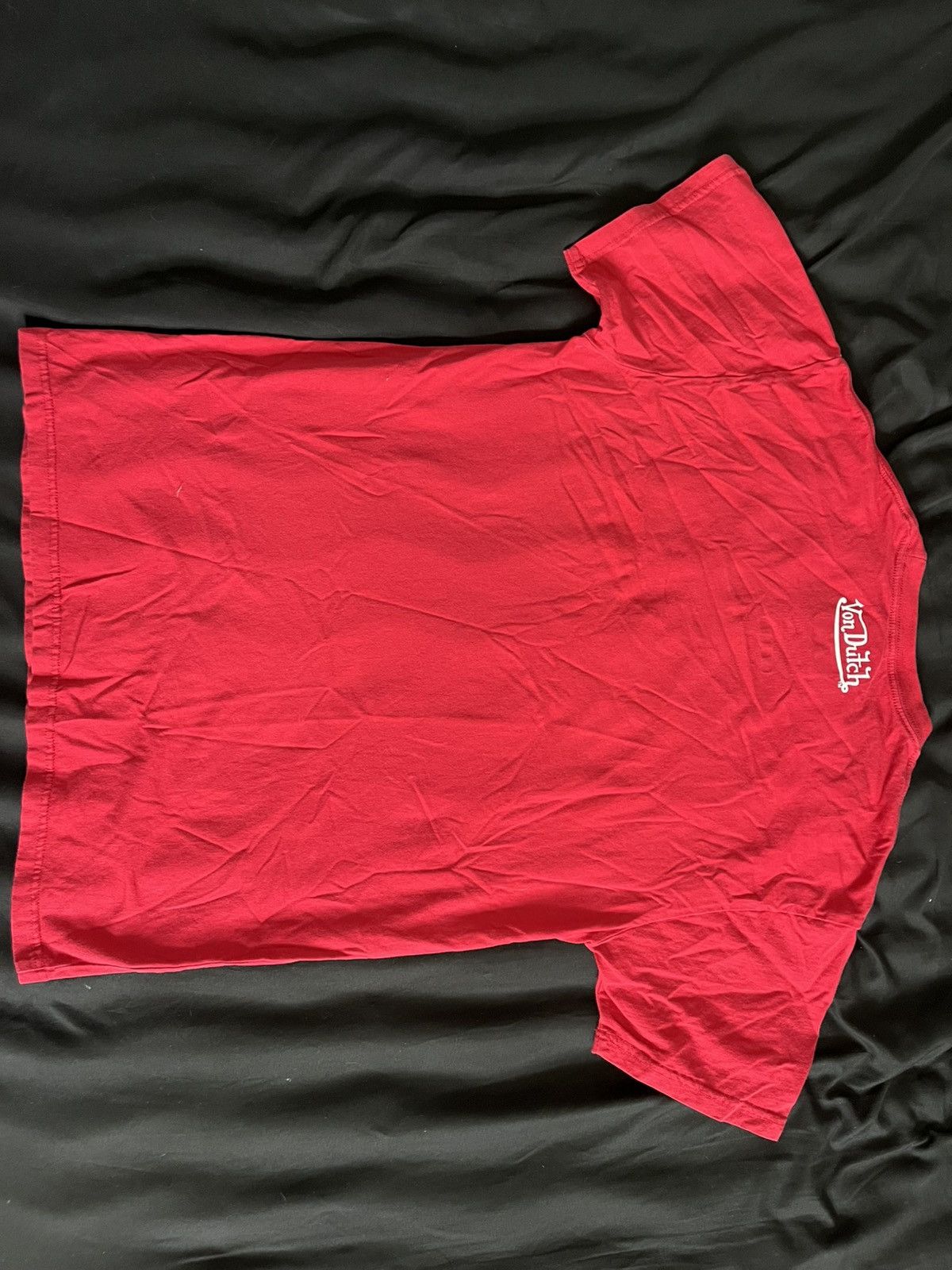 Von Dutch Vintage-Inspired Von Dutch Red Graphic Tee - Y2K Streetwear Size US M / EU 48-50 / 2 - 4 Thumbnail