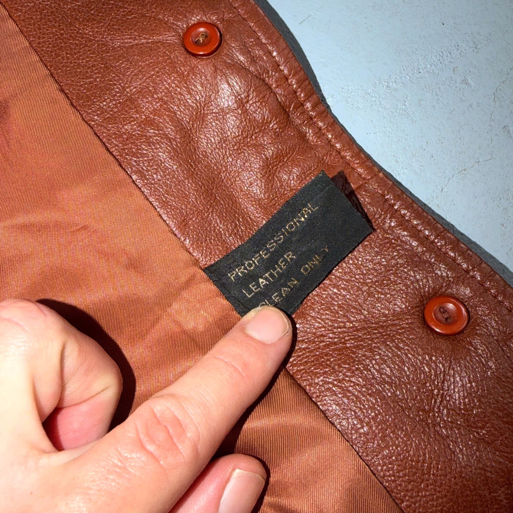 Vintage VTG Wilsons Women's Brown 100% Leather Jacket Trench Coat Car Belted 80s 90s Size XL / US 12-14 / IT 48-50 - 4 Thumbnail