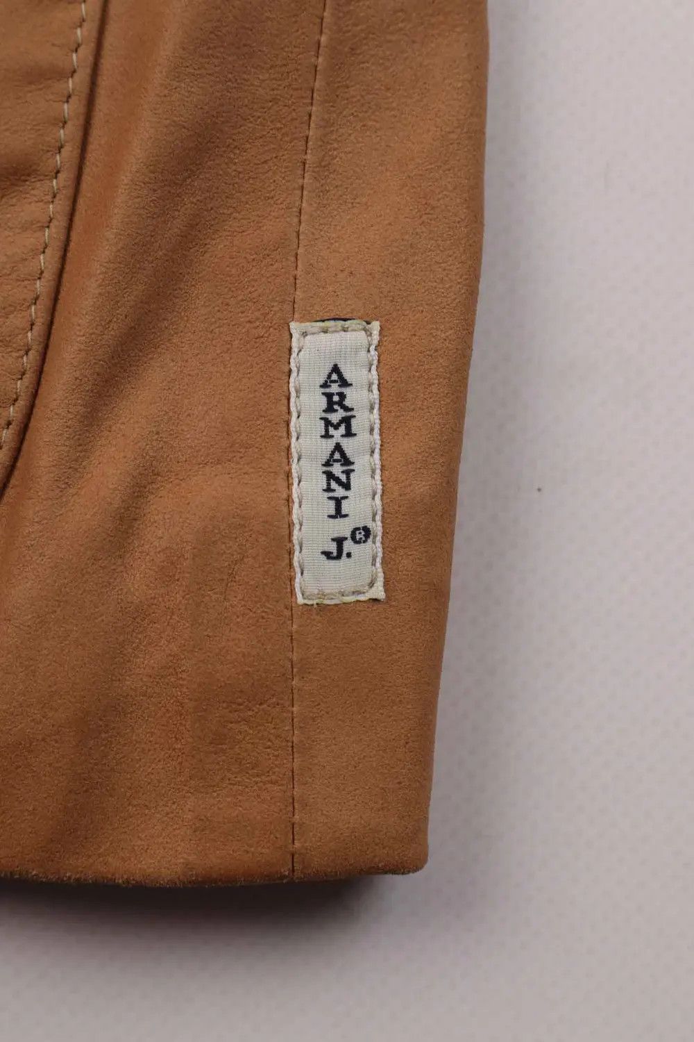 Armani Women's Armani Jeans Brown Leather Blazer Jacket Size S Size S / US 4 / IT 40 - 4 Thumbnail