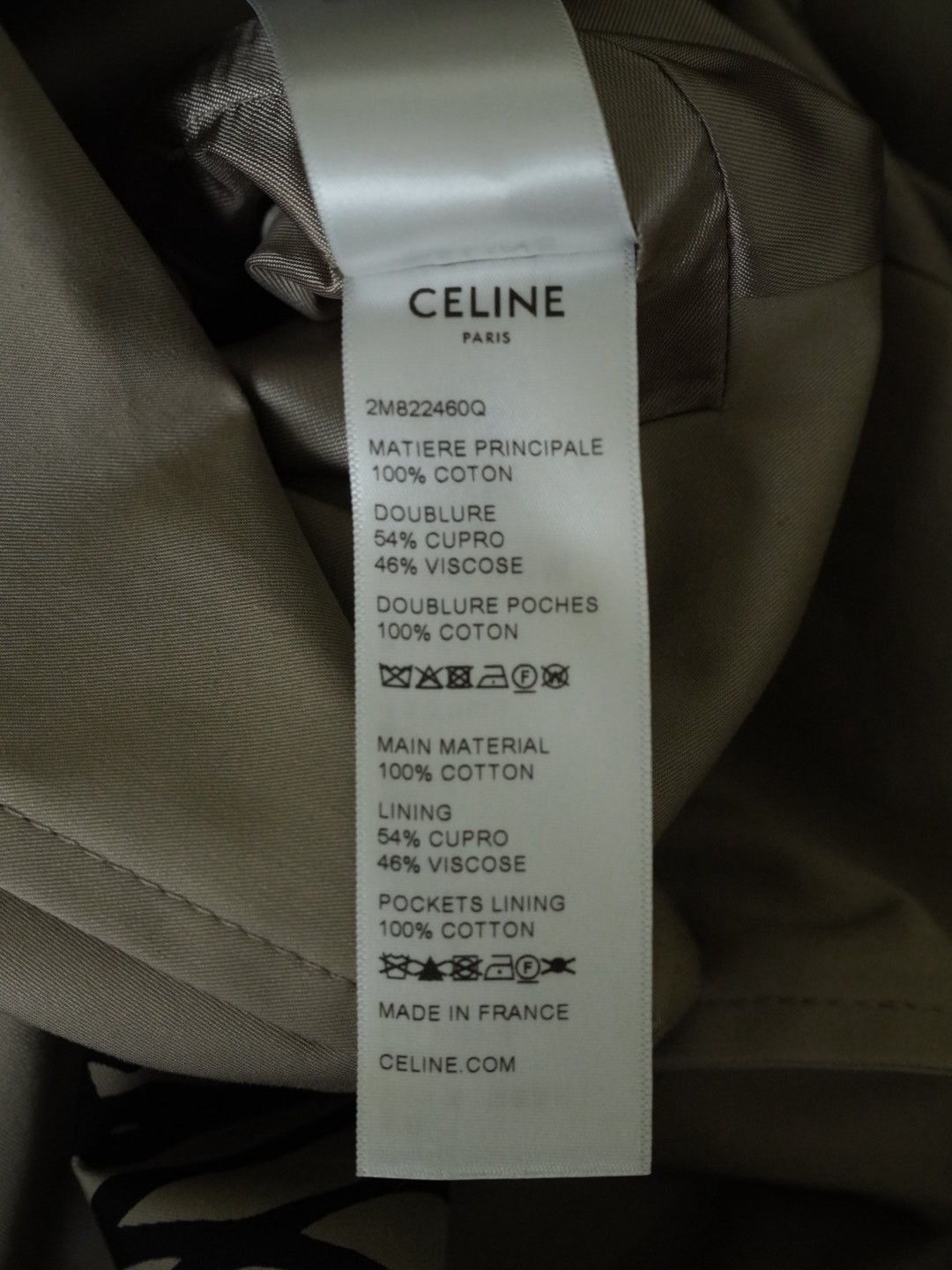 Celine Celine Printed Cotton-Gabardine Trench Coat In Neutrals Size US M / EU 48-50 / 2 - 12 Thumbnail