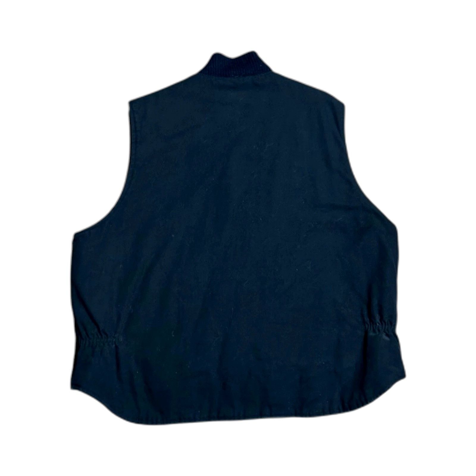 Vintage Tri-Mountain Quilted Black Work Vest Insulated Padded Men's Size US XL / EU 56 / 4 - 4 Thumbnail