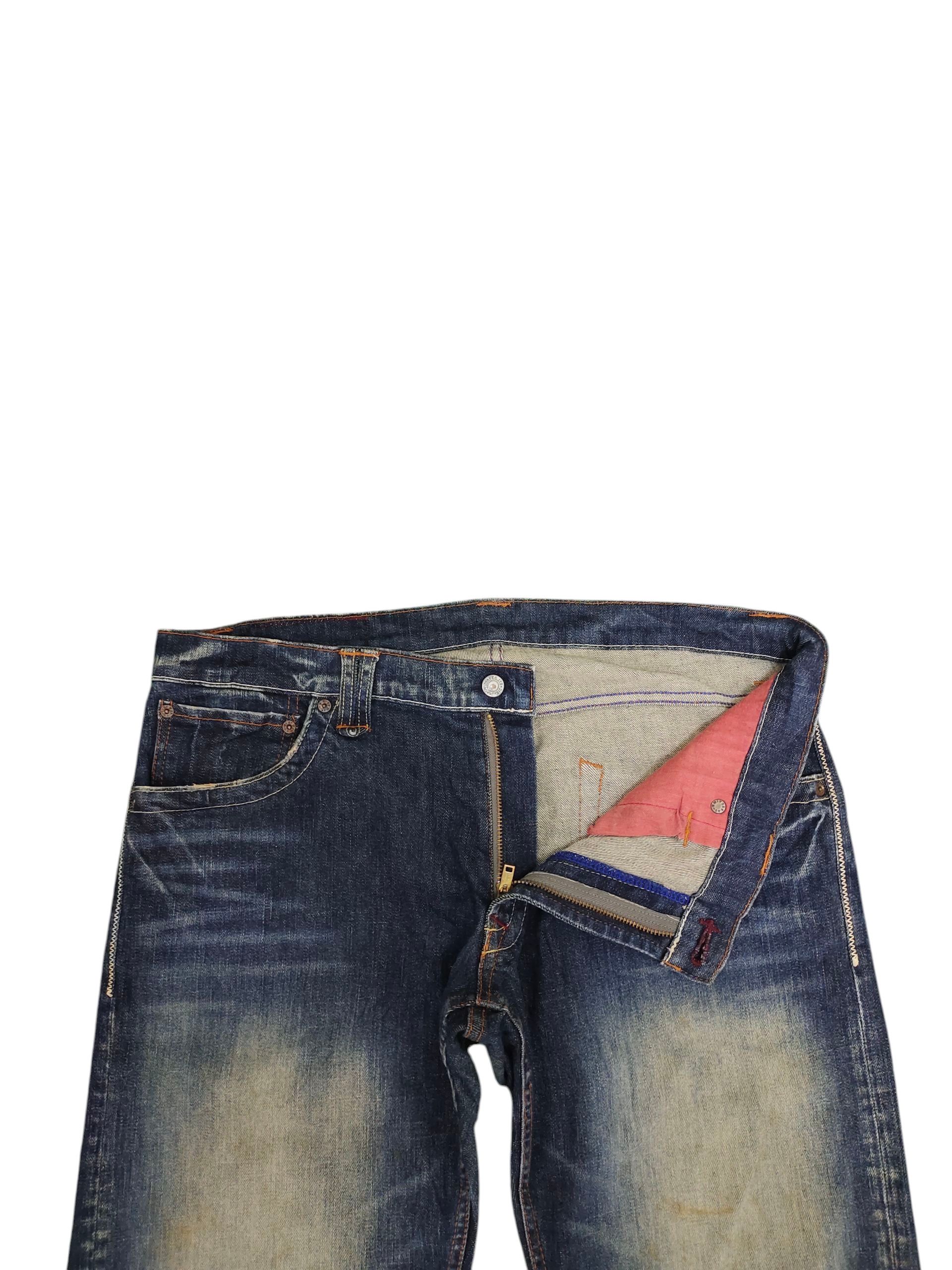 Hysteric Glamour Japanese Brand Blue Way Clawmark Rusty Faded Denim Jeans Size US 36 / EU 52 - 7 Thumbnail