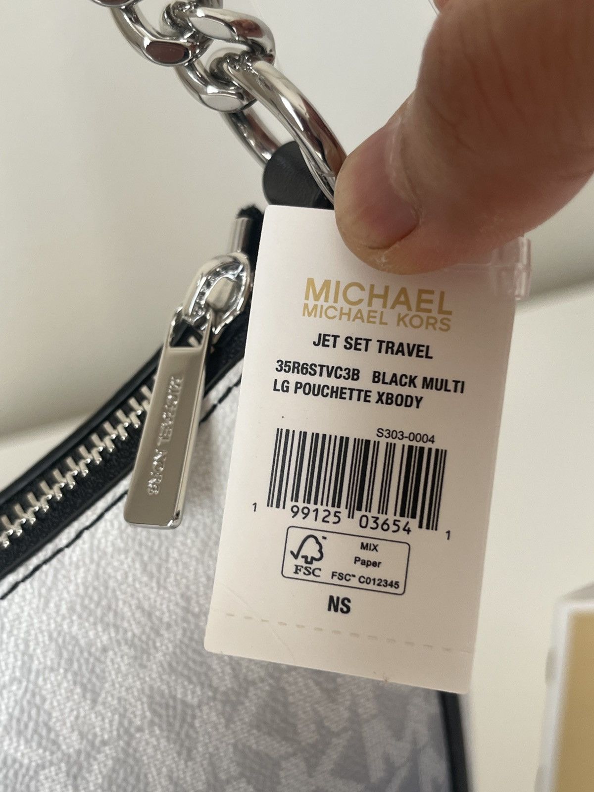 Michael Kors Michael Kors Jet Set Travel Large Pouchette Crossbody Size ONE SIZE - 4 Thumbnail
