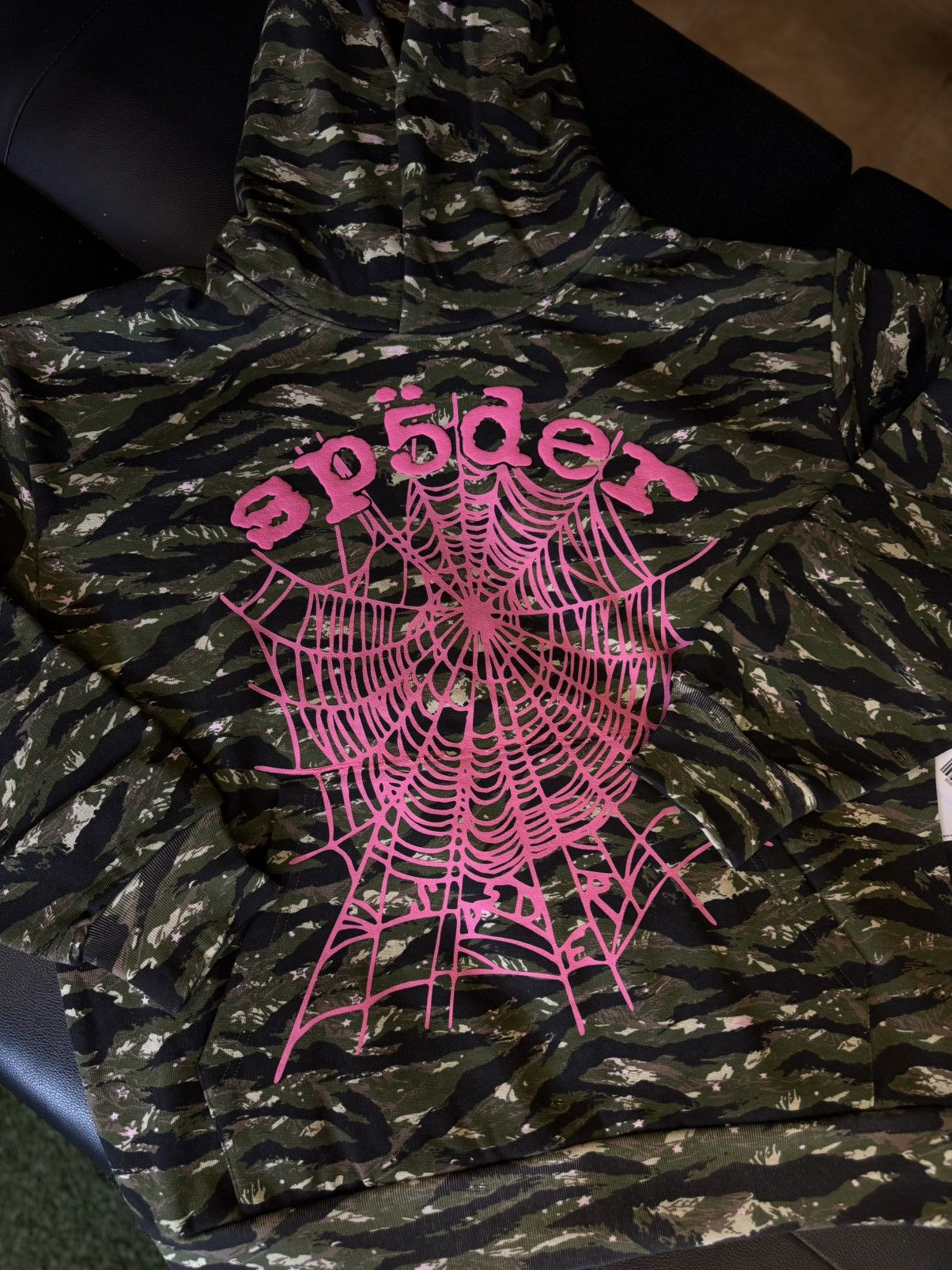 Sp5der Sp5der Worldwide Green Camo Hoodie Size L (NEW) Size US L / EU 52-54 / 3 - 3 Thumbnail
