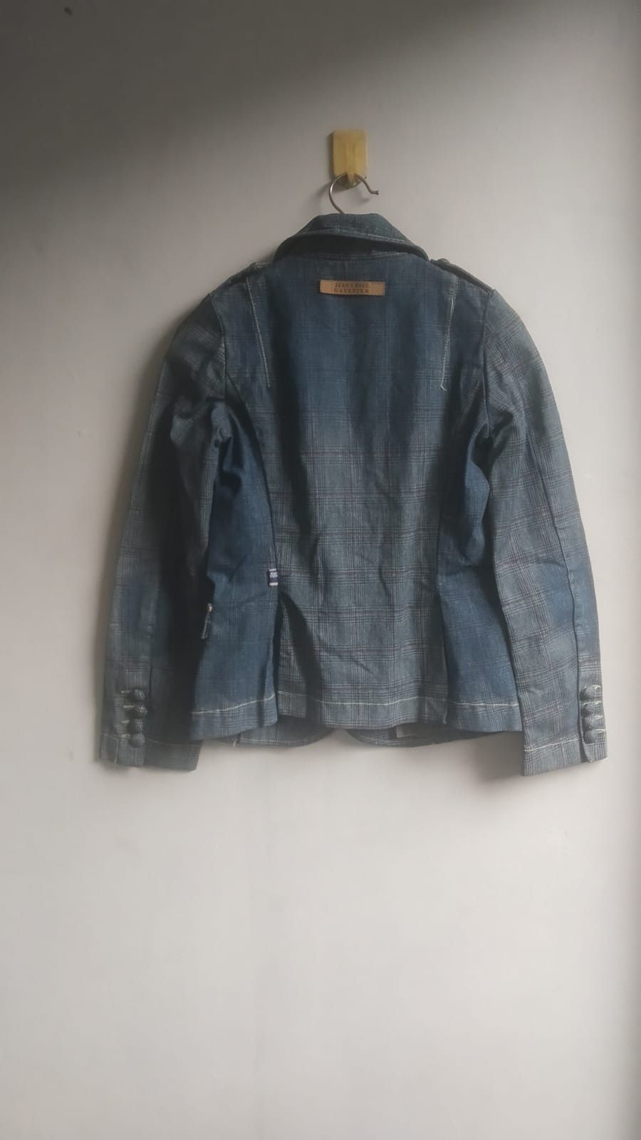 Jean Paul Gaultier Jean paul gaultier blu denim plaid blazer jacket Size M / US 6-8 / IT 42-44 - 11 Thumbnail