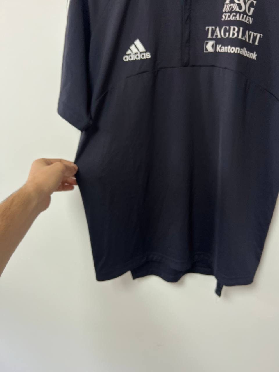 Adidas Vintage 90s St. Gallen Polo Jersey Football Shirt Adidas XL Size US XL / EU 56 / 4 - 12 Thumbnail