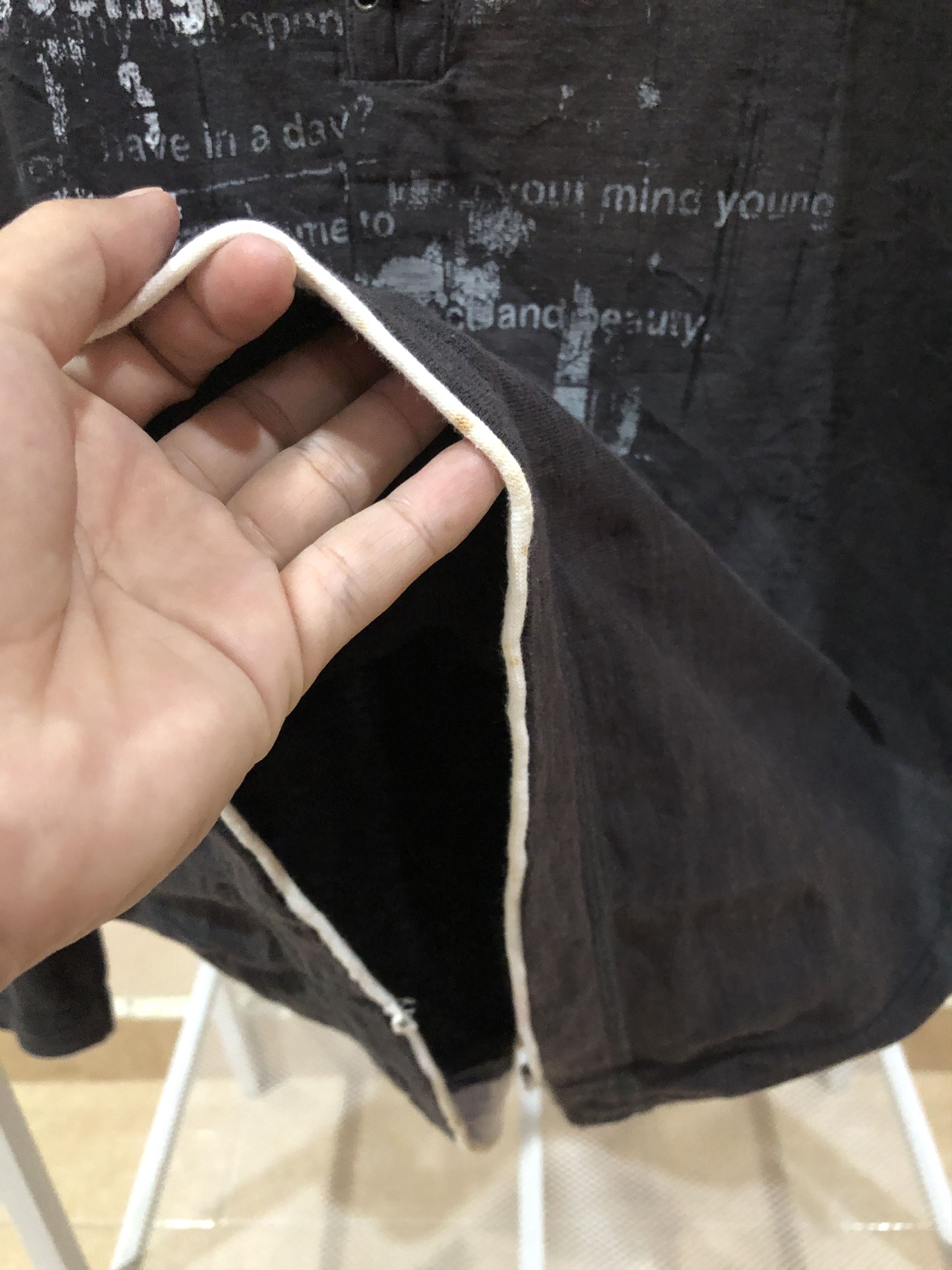 If Six Was Nine y2k Poem Beaumont Carr Punk Goth Grunge Style Shirts Size US L / EU 52-54 / 3 - 6 Thumbnail