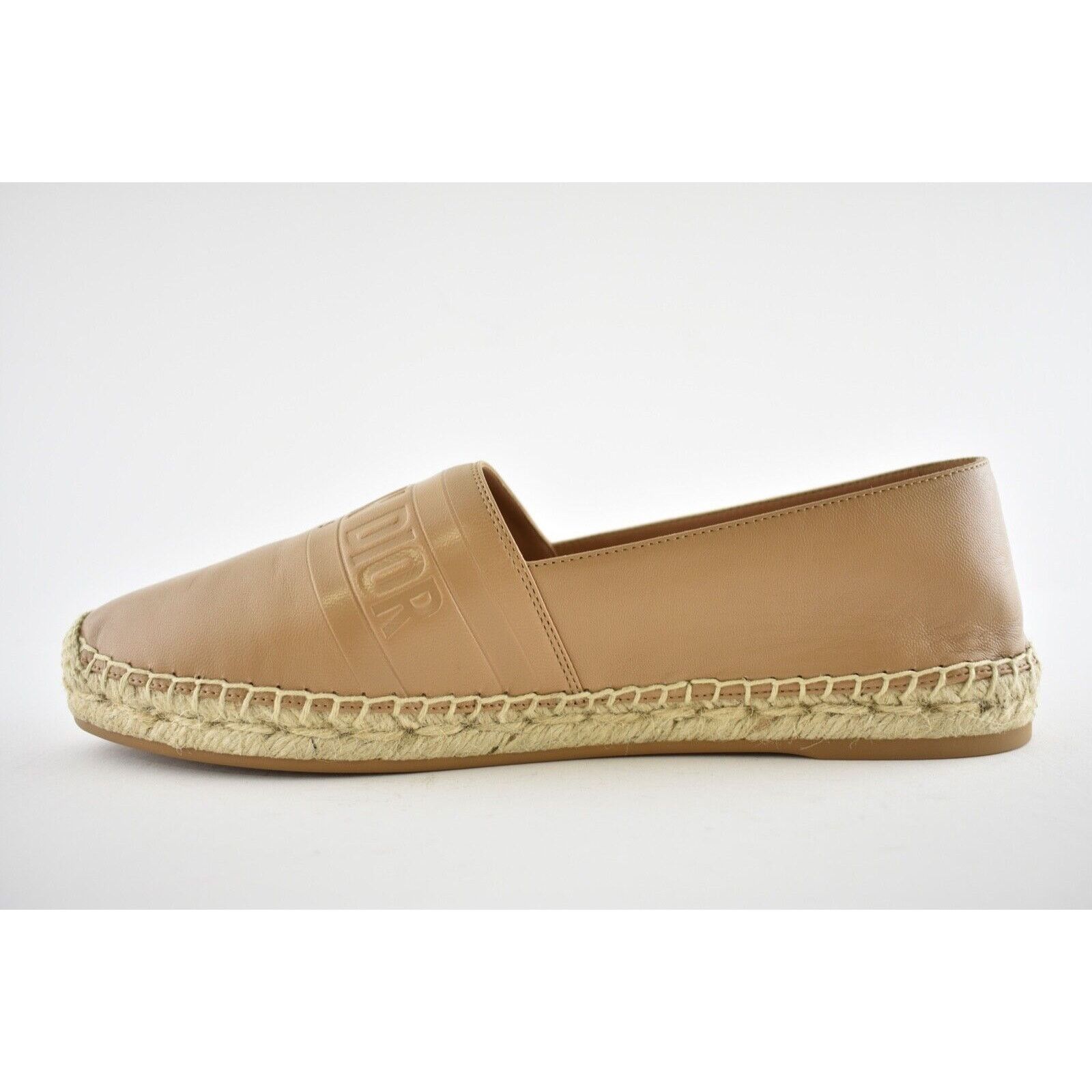 Dior Granville Noisette Leather Embroidered Espadrille Flat 40 Size US 10 / IT 40 - 6 Thumbnail