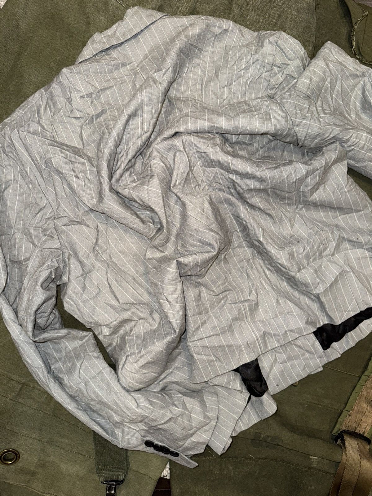 Stussy Stussy Wrinkled stripe double breasted blazer Size 42L - 6 Thumbnail