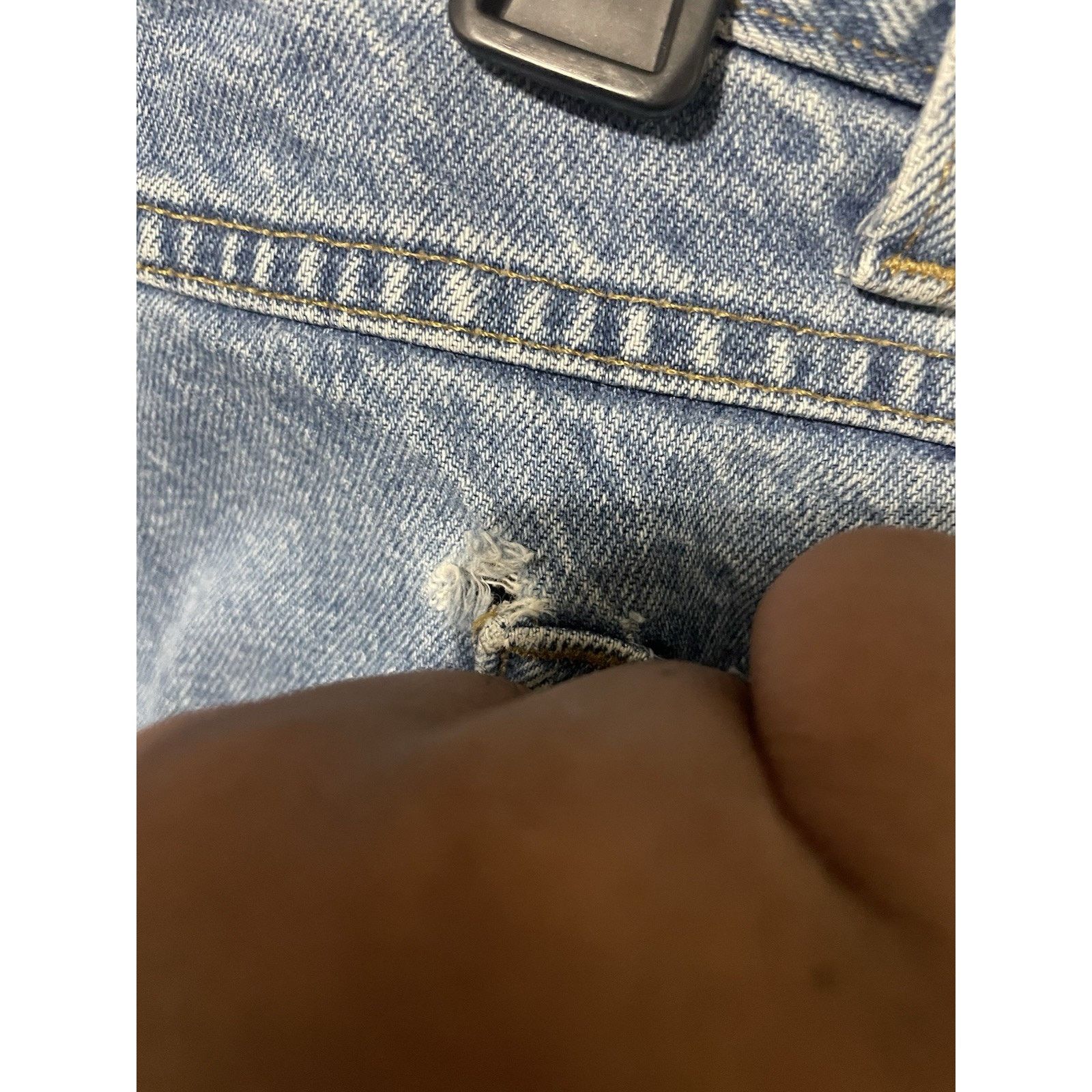 Carhartt Size 44x30- Carhartt Jeans Mens Blue Denim Straight Leg Size US 44 / EU 60 - 4 Thumbnail