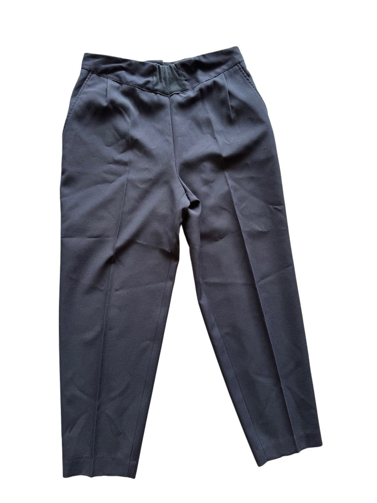 Vintage Smart Pants vintage women’s S dark navy blue high rise high Size 28" / US 6 / IT 42 - 1 Thumbnail