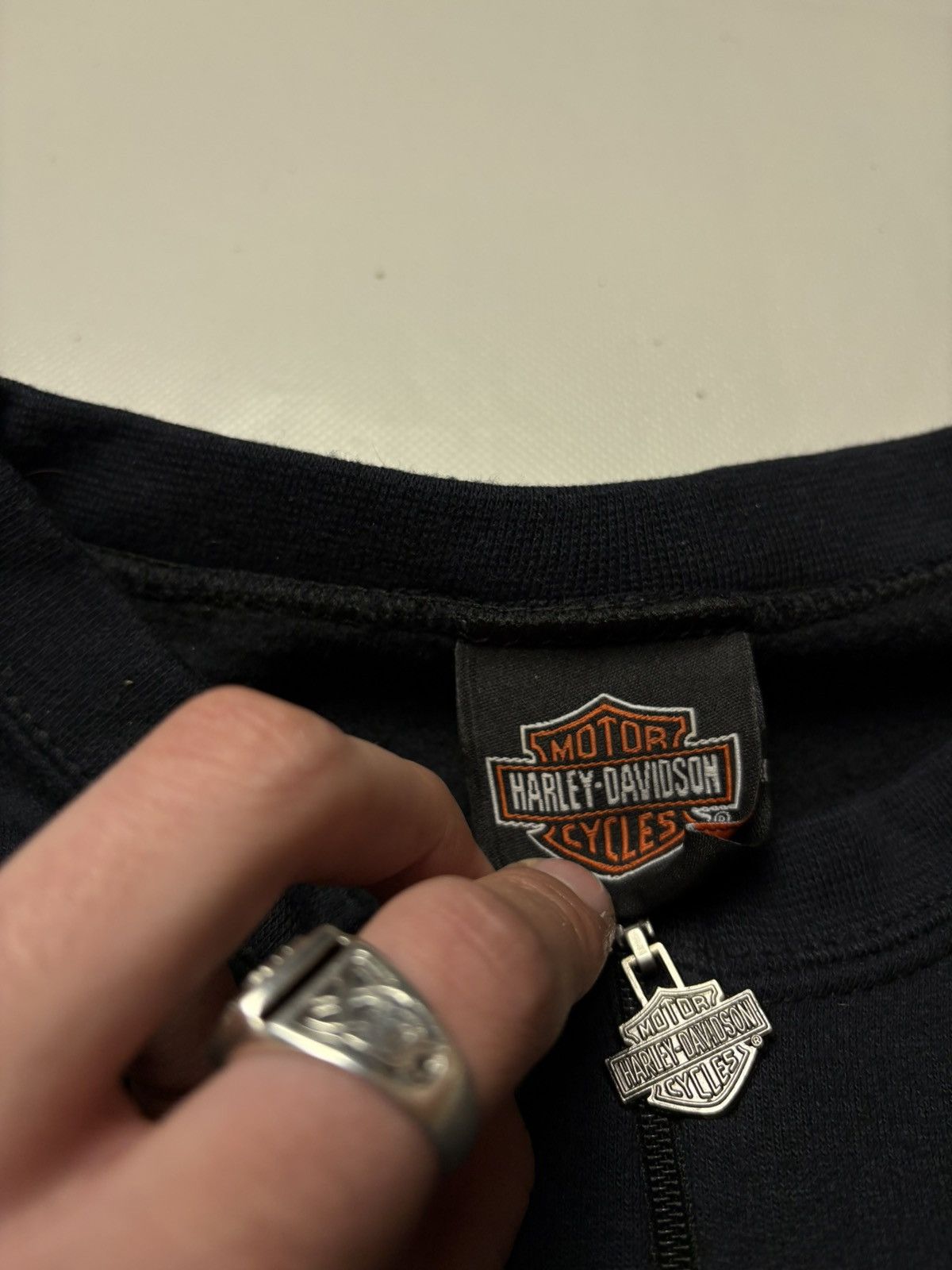 Harley Davidson Harley Davidosn 1/4 Zip Sweatshirt Size US XL / EU 56 / 4 - 5 Thumbnail