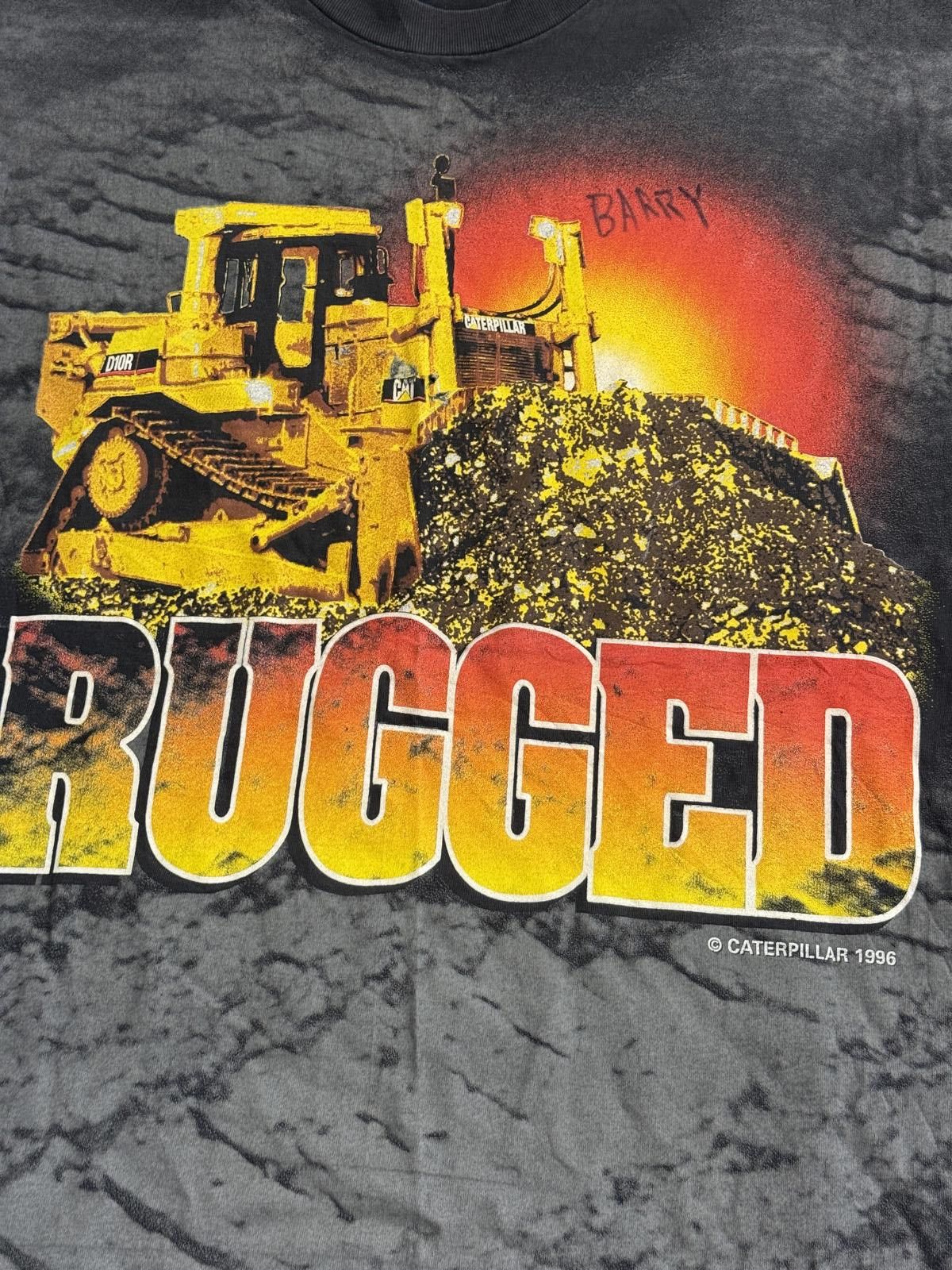Hanes Vintage Caterpillar Construction T-shirt AOP CAT Tractor XXL Size US XXL / EU 58 / 5 - 3 Thumbnail