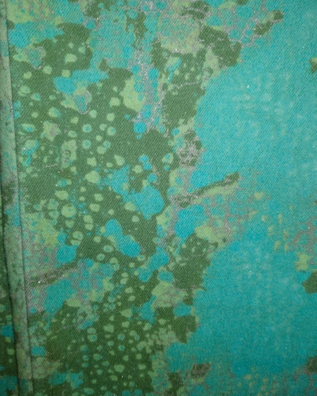 Just Cavalli Just Cavalli Glitter Acid Printed Jeans in Aqua & Green 2000 Size 27" / US 4 / IT 40 - 5 Thumbnail
