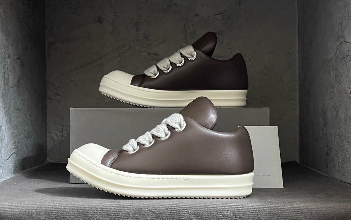 Rick Owens Rick Owens Mainline 23FW Lambskin Low-Top Sneakers Size US 8 / EU 41 - 4 Thumbnail