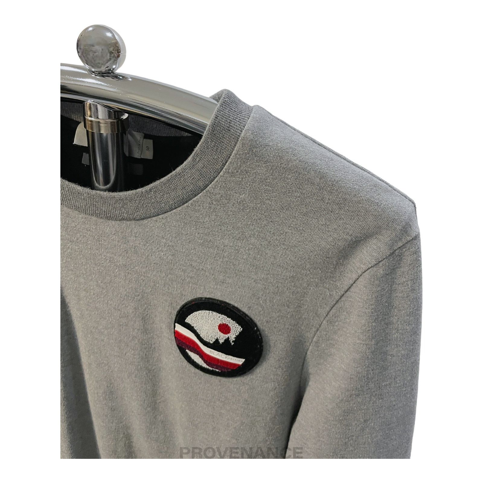 Canali 🔴 Canali Crewneck Patch Sweatshirt - Heather Grey Size US M / EU 48-50 / 2 - 4 Thumbnail