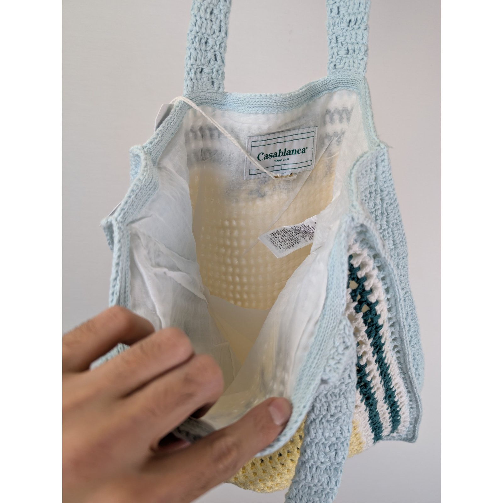 Casablanca o1rshd1 Size: OS / Knit Cotton Crochet Bag in Multicolor Size ONE SIZE - 12 Thumbnail