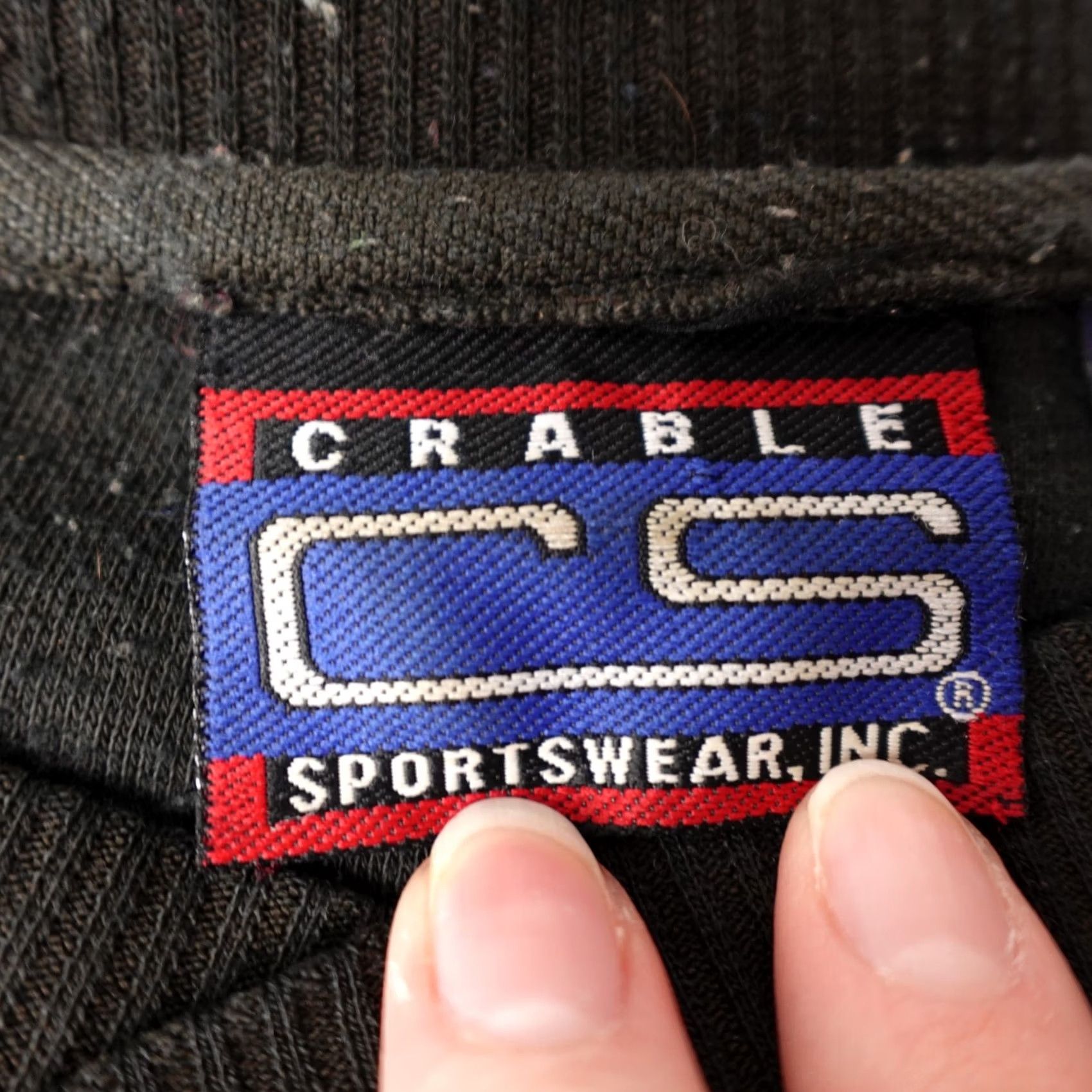 Vintage VINTAGE Crable Sportswear Sweatshirt Mens L Black Golf Crew Neck Fleece 90s Size US L / EU 52-54 / 3 - 2 Thumbnail