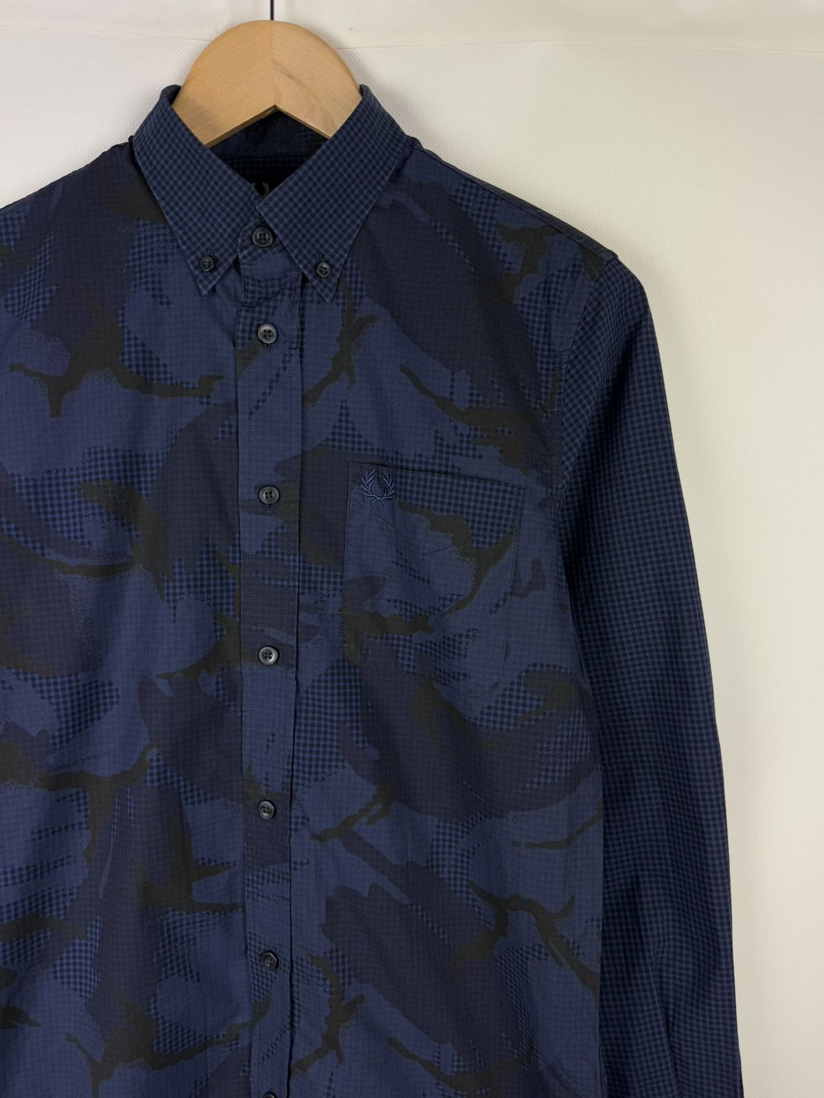 Fred Perry Fred Perry Men’s Patterned Long Sleeve Button Up Shirt Size US S / EU 44-46 / 1 - 5 Thumbnail