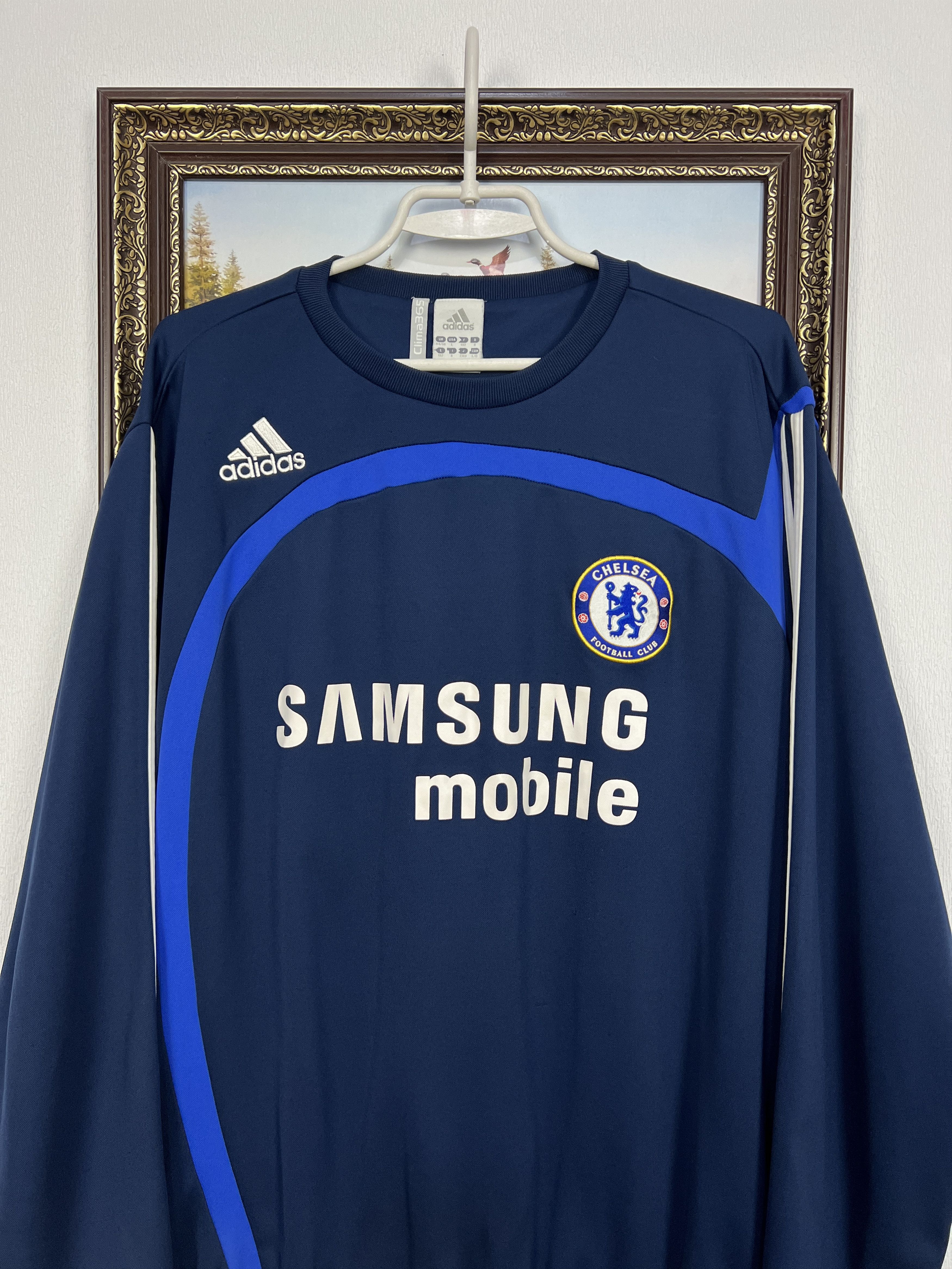 Adidas Vintage Adidas Chelsea Football Sweatshirt Soccer Blue Size US L / EU 52-54 / 3 - 2 Thumbnail