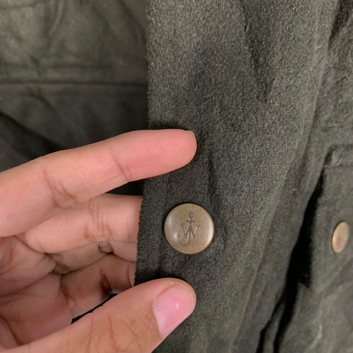 JW Anderson × Uniqlo JW ANDERSON Dark Green Wool Rancher Jacket #2744-C124 Size US S / EU 44-46 / 1 - 7 Thumbnail