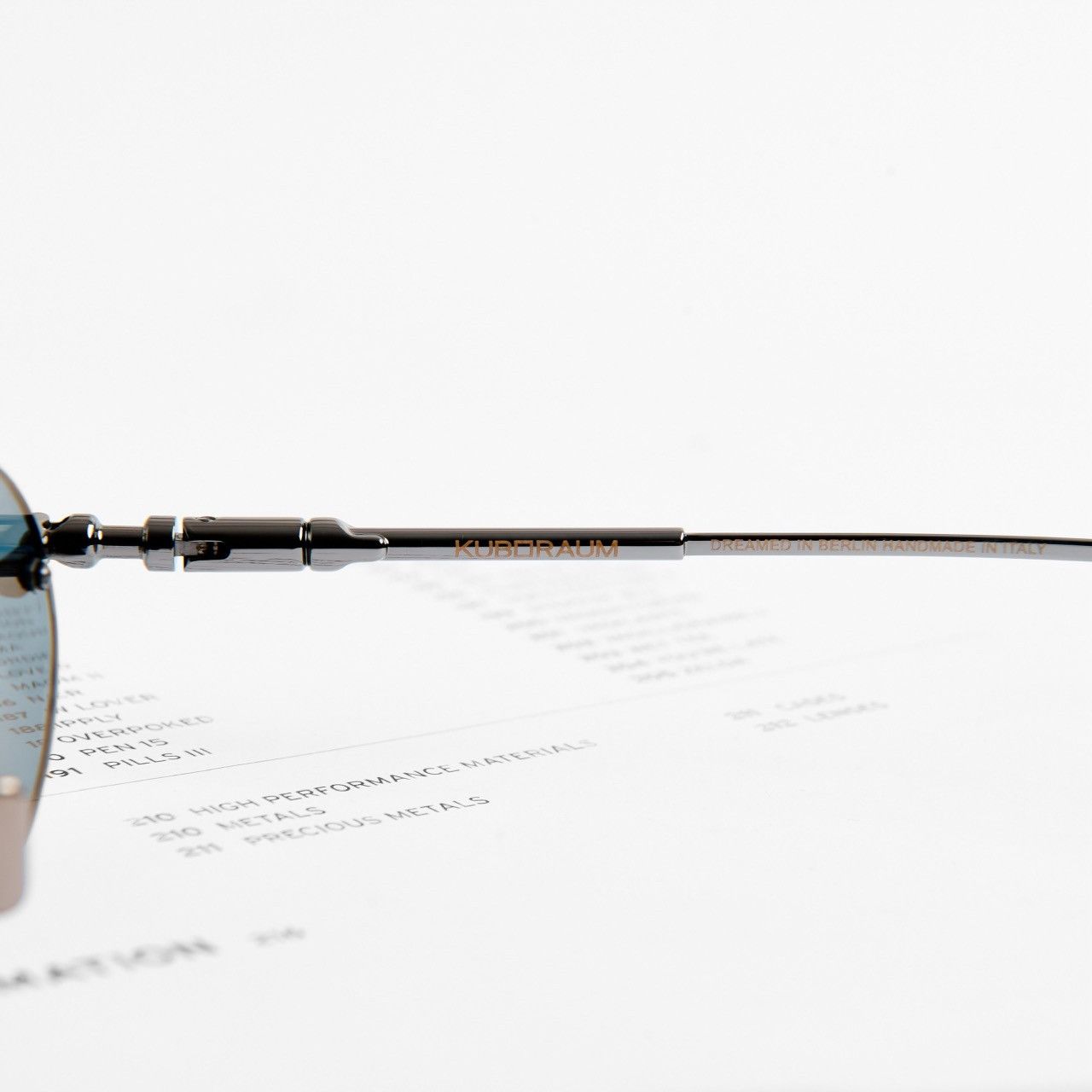 Kuboraum KUBORAUM H62 GM GUN METAL FLASH VIOLET BLUE SUNGLASSES Size ONE SIZE - 4 Thumbnail