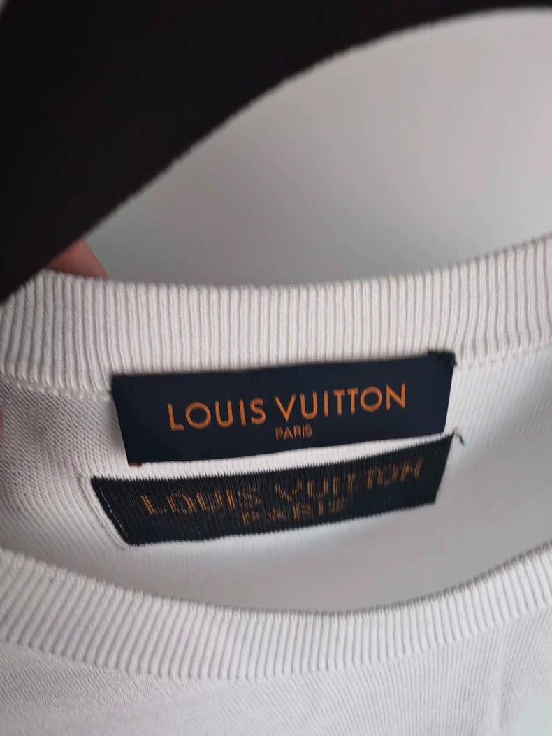 Louis Vuitton Louis Vuitton White back logo short sleeve Size US XL / EU 56 / 4 - 3 Thumbnail