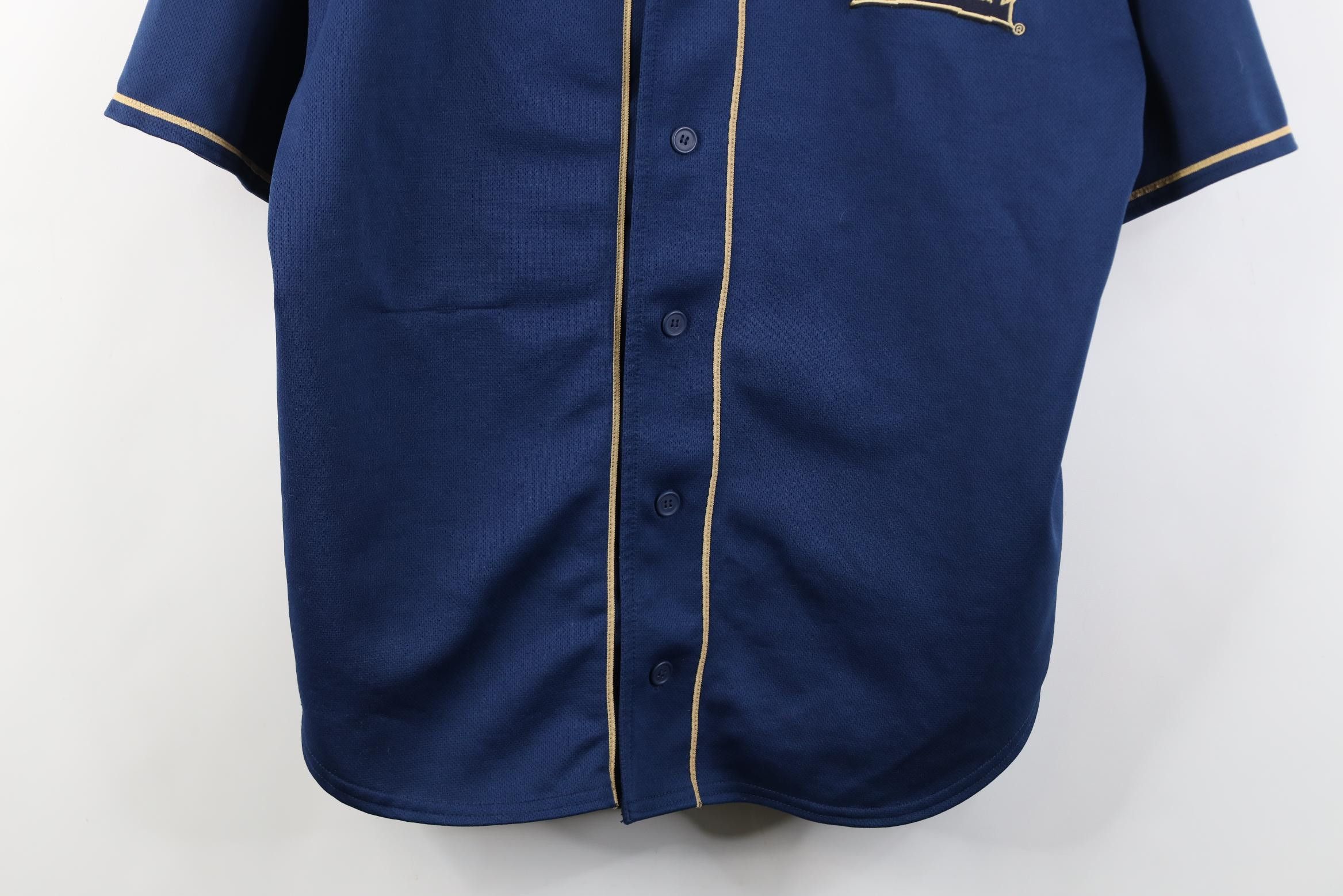 Vintage Vintage 90s Y2K University of Pittsburgh Jersey Shirt Size US L / EU 52-54 / 3 - 3 Thumbnail