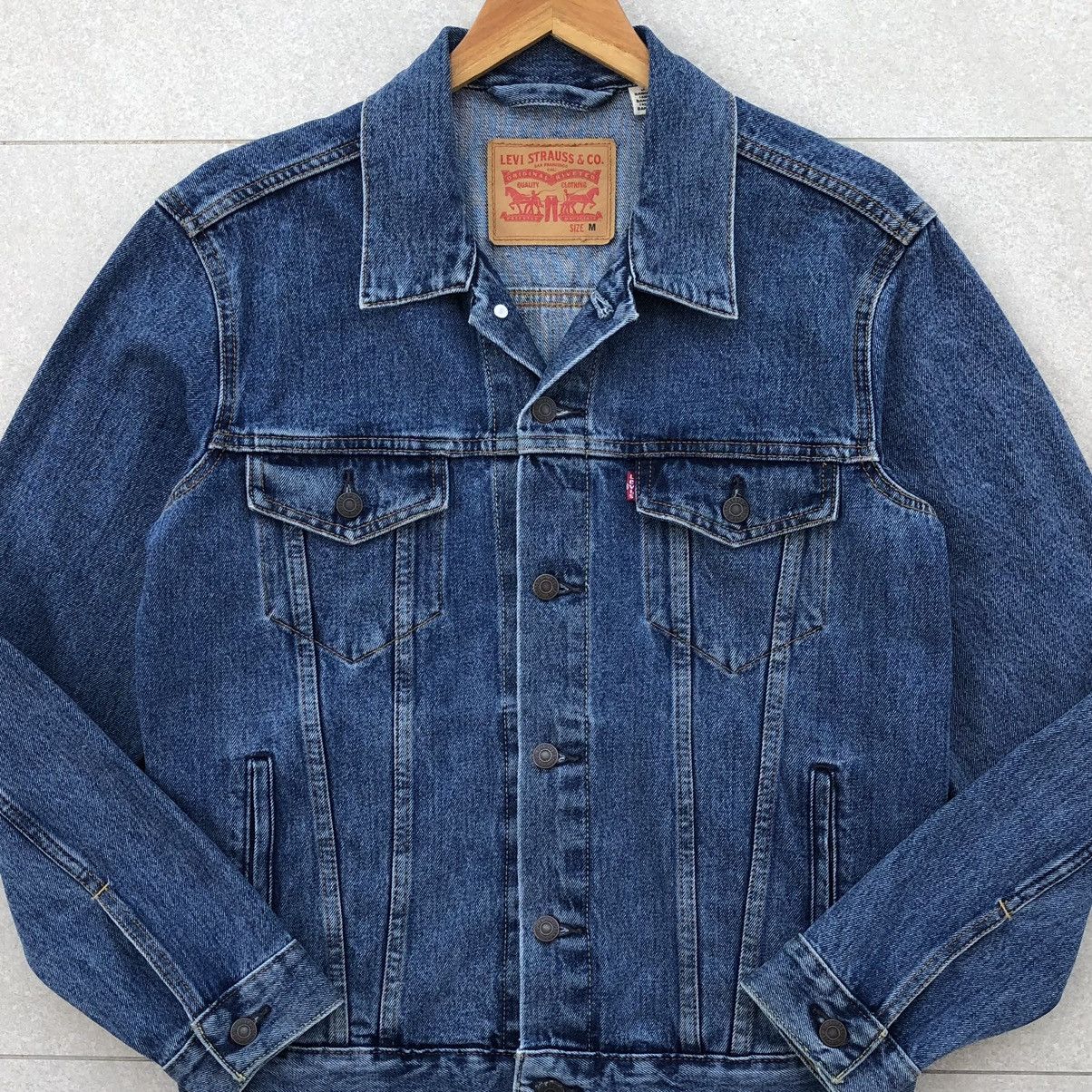 Levi's Vintage Clothing Levi's Denim Trucker Jacket Size US M / EU 48-50 / 2 - 11 Thumbnail