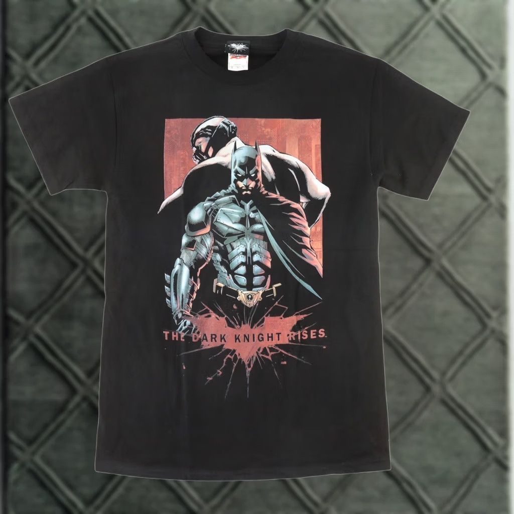 Vintage VINTAGE Batman T-Shirt Black Small Mens BANE EVIL RISING THE DARK KNIGHT RISES Black Batman Kid Adult? Size US S / EU 44-46 / 1 - 1 Thumbnail
