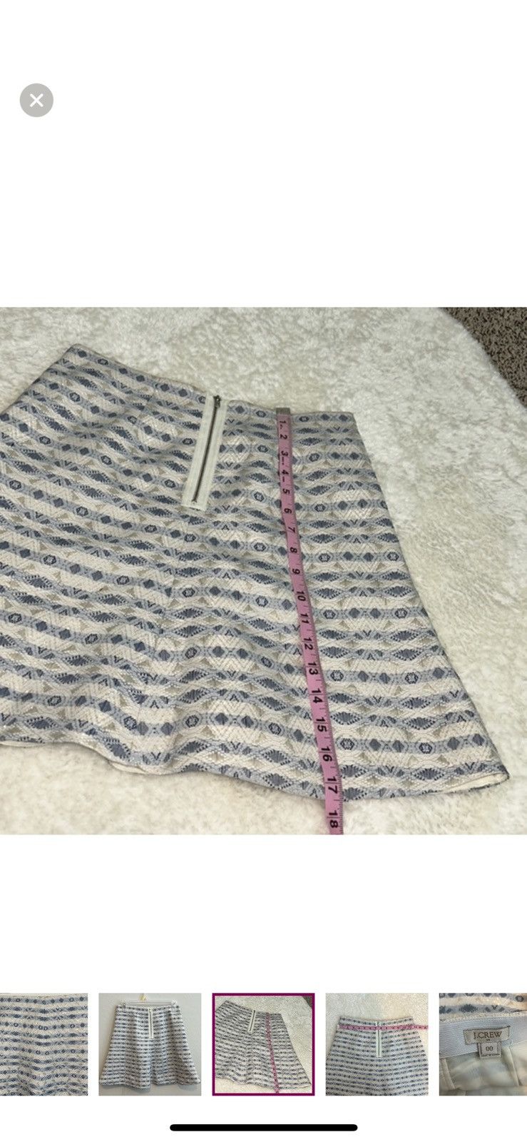 J.Crew J.crew jacquard flare skirt size 00 Size 24" / US 00 / IT 34 - 2 Thumbnail