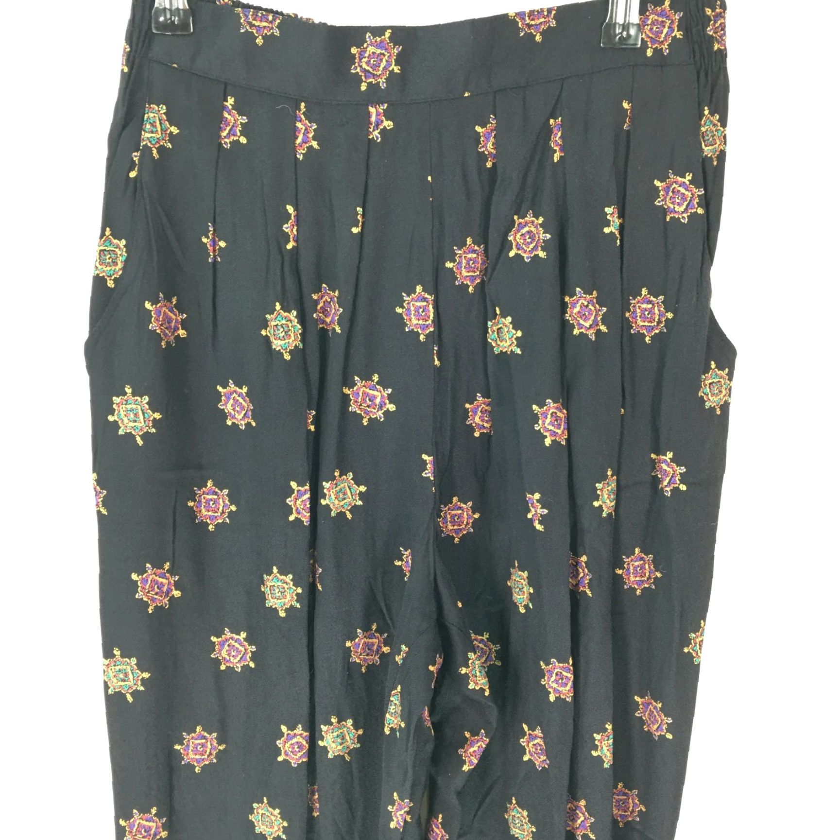 Vintage VINTAGE Fundamental Things Pant Womens Petite 8P Black Pleated Casual 28in Inseam Womens Size 26" / US 2 / IT 38 - 3 Thumbnail