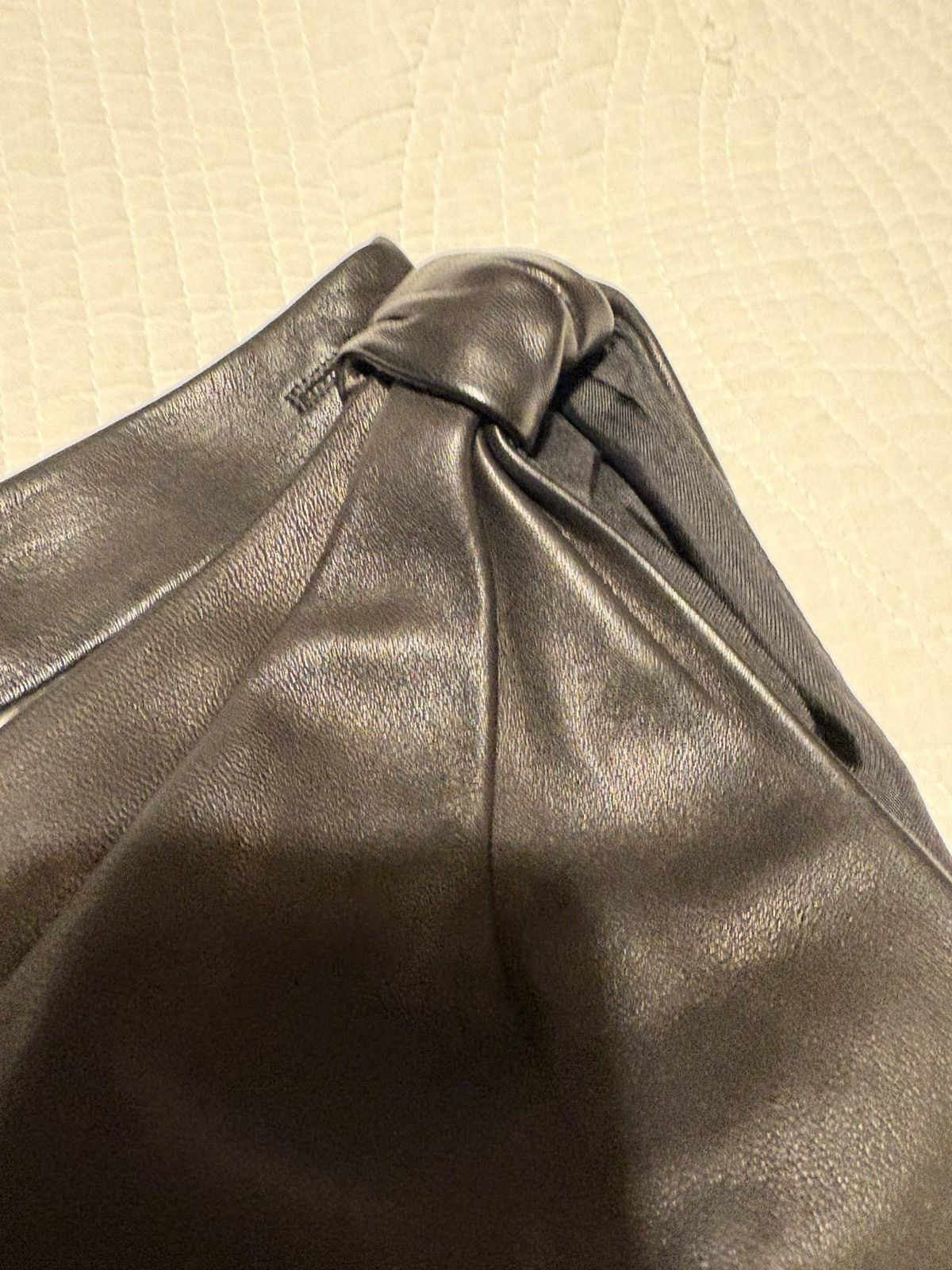 Saint Laurent Paris Authentic Saint Laurent Paris Leather Dress Size S / US 4 / IT 40 - 8 Thumbnail