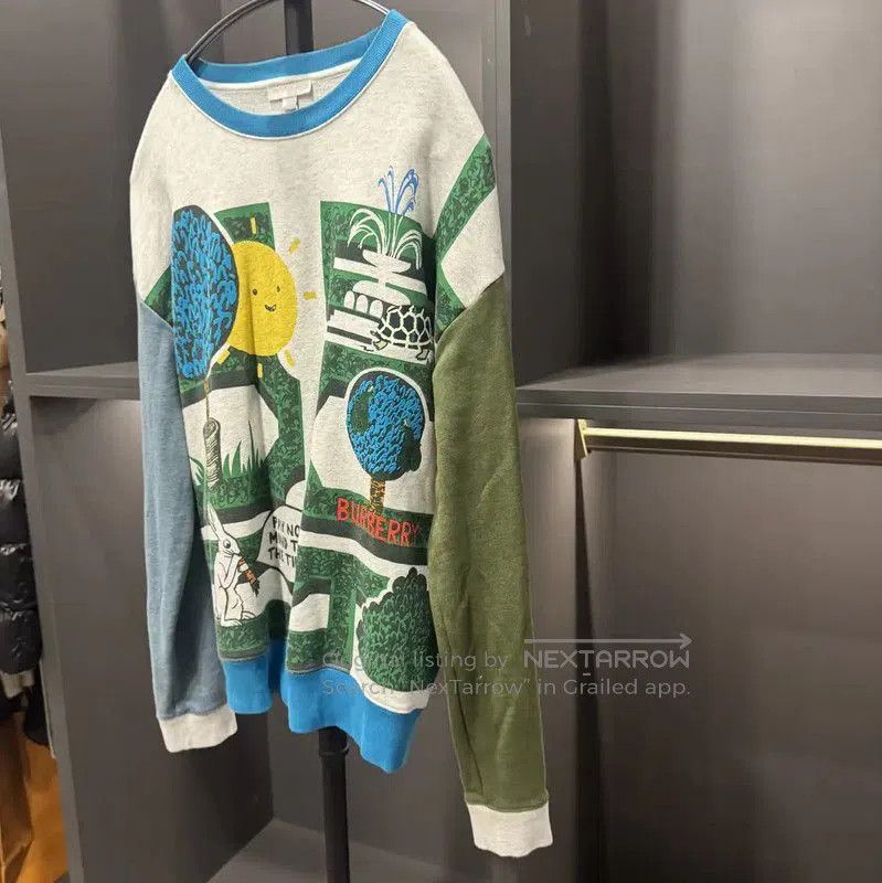 Burberry Burberry Colorful Cotton Women's Sweatshirt. Size L / US 10 / IT 46 - 3 Thumbnail