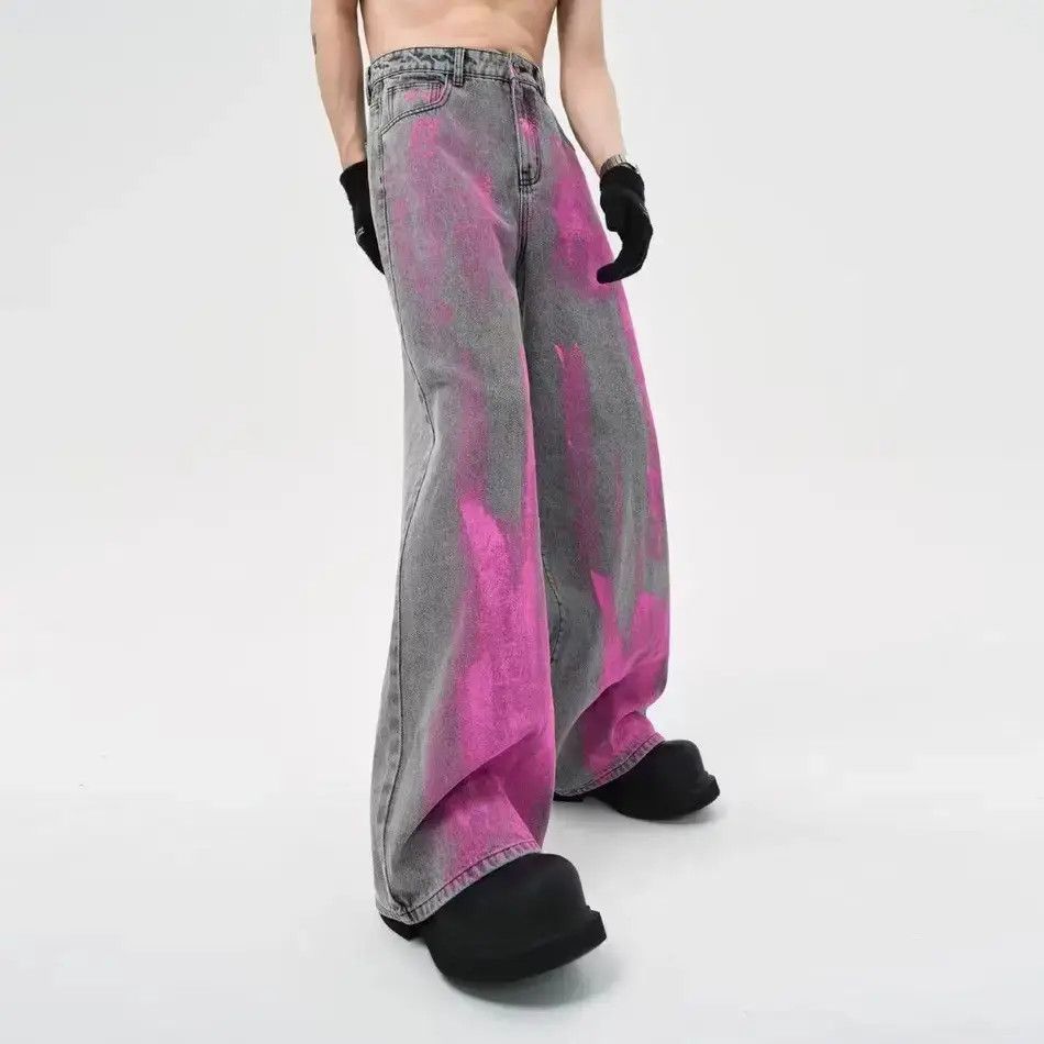 Japanese Brand vibe vintage hipster wasteland style coated jeans Size US 30 / EU 46 - 6 Thumbnail