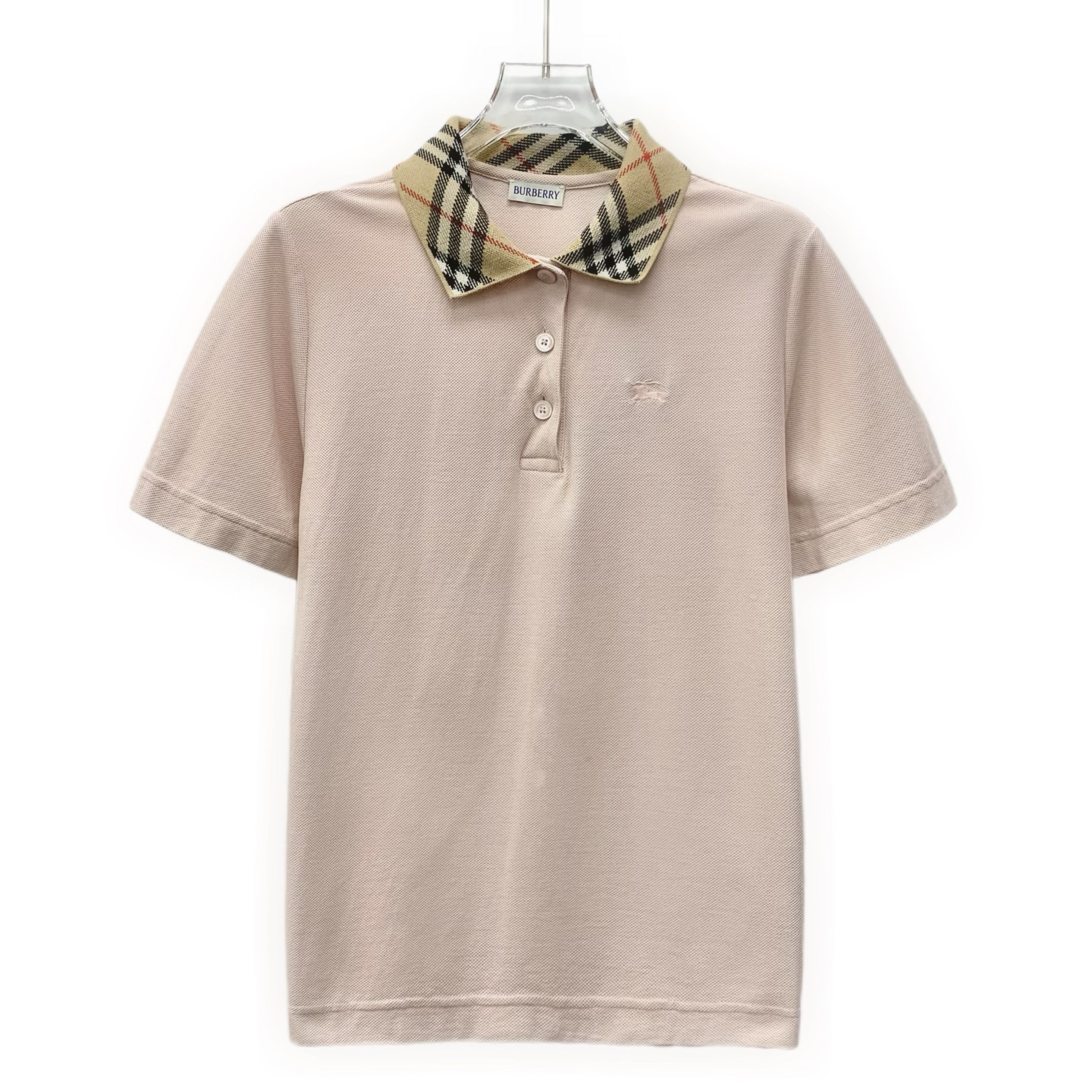 Burberry Burberry Embroidered Equestrian Polo Pink (Size M) Size M / US 6-8 / IT 42-44 - 1 Thumbnail
