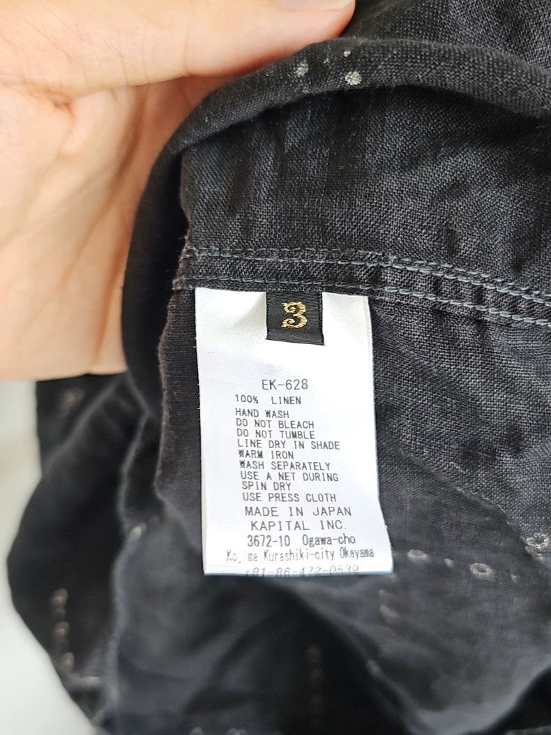 Kapital Kapital 21-year-old black linen short-sleeved shirt 2505-Ne Size US L / EU 52-54 / 3 - 5 Thumbnail