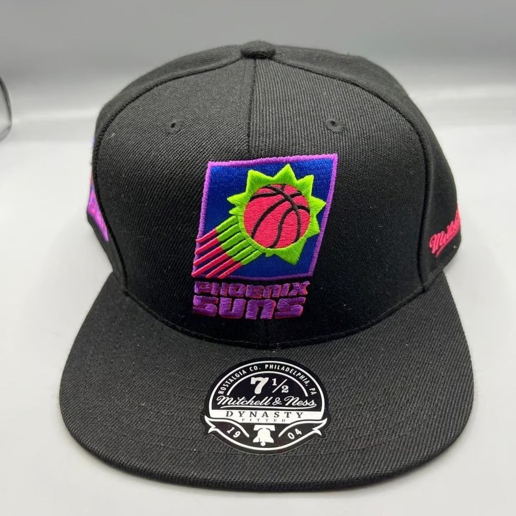 Mitchell & Ness Phoenix Suns Hat Men 7 1/2 Mitchell & Ness NBA Fitted Cap Size ONE SIZE - 2 Thumbnail