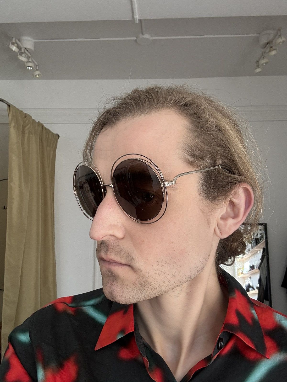 Chloe CHLOE Oversized Round ‘Carlina’ Sunglasses Size ONE SIZE - 15 Thumbnail