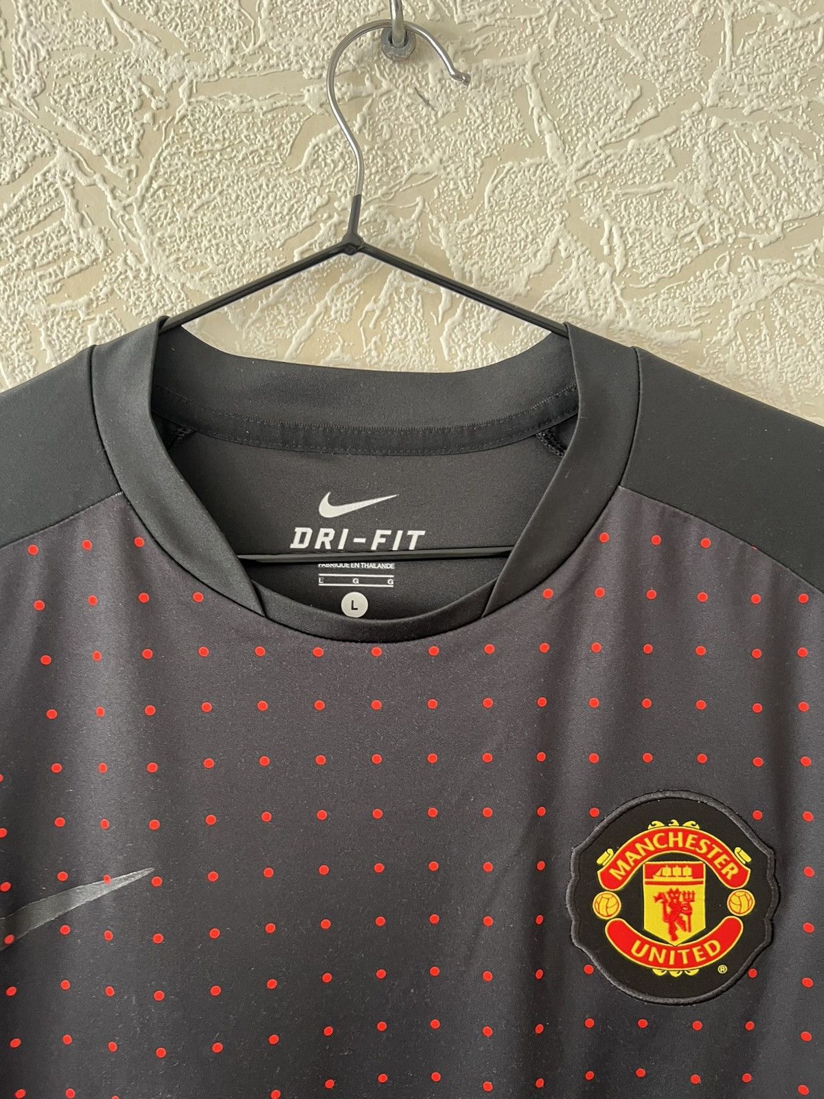 Vintage NIKE MANCHESTER UNITED TRAINING Football Shirt Soccer Jersey Size US L / EU 52-54 / 3 - 11 Thumbnail