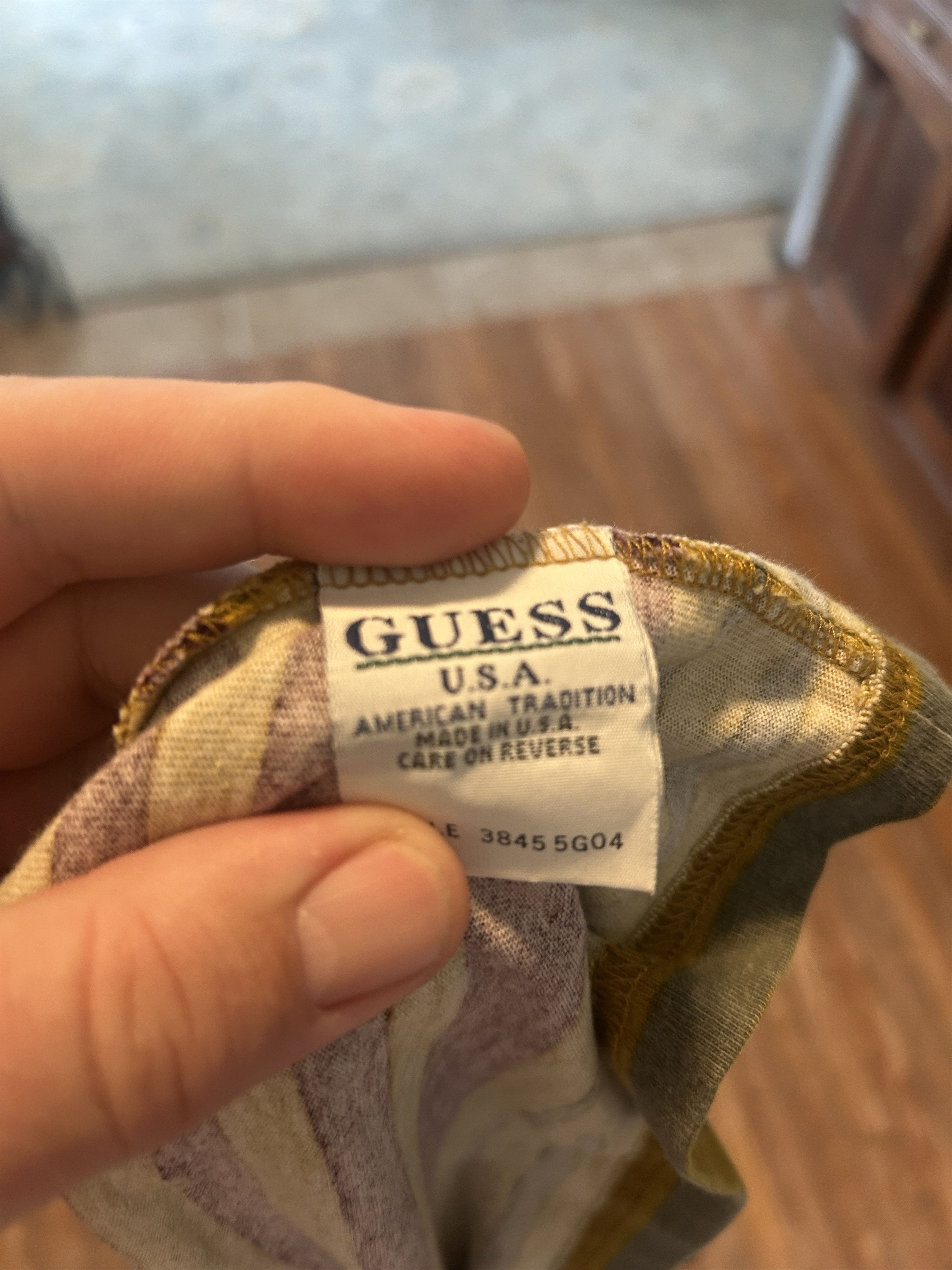 Guess Vintage Guess Striped Shirt XL embroidered Size US XL / EU 56 / 4 - 5 Thumbnail