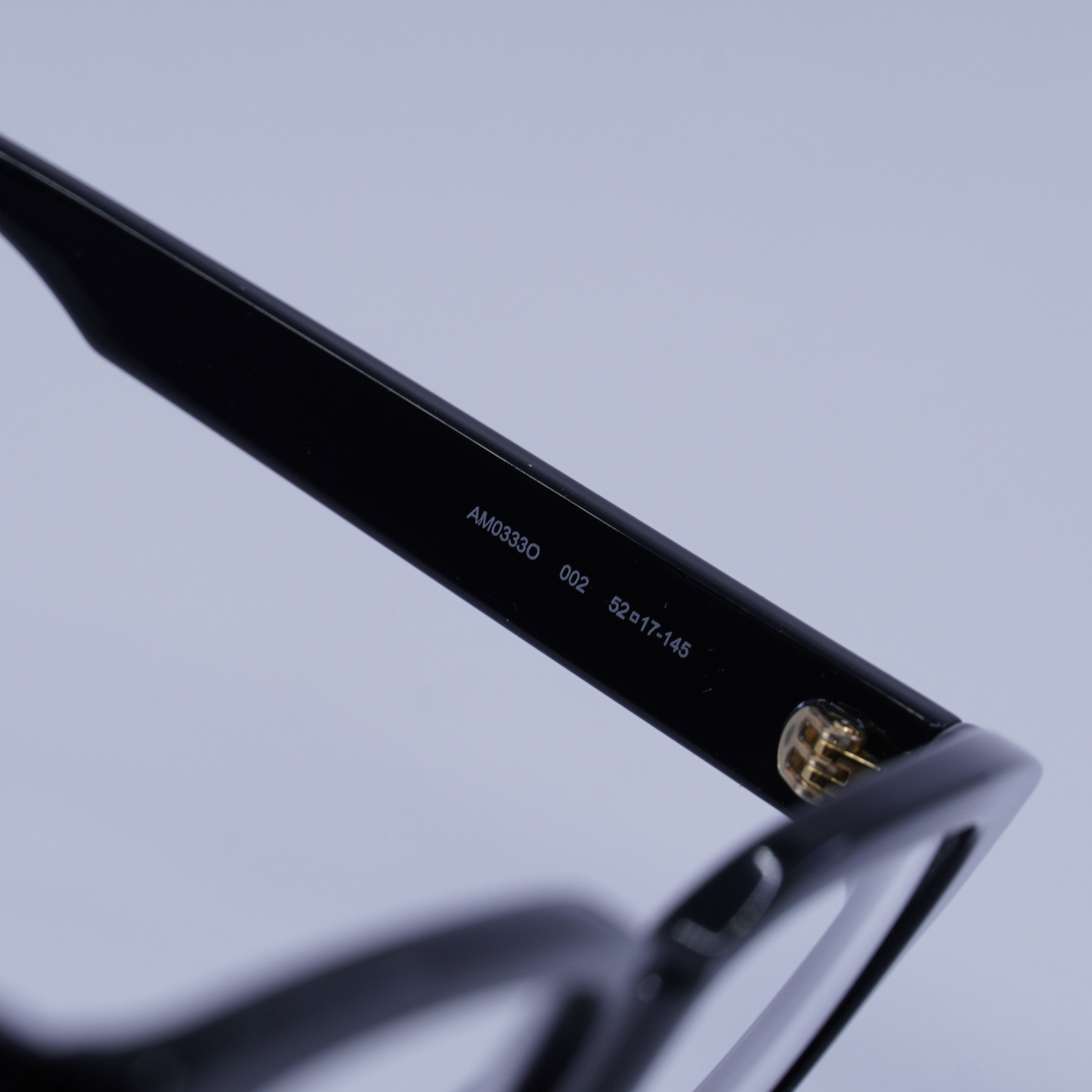 Alexander McQueen Alexander McQueen AM0333O 002 Eyeglasses Black 52mm Square Size ONE SIZE - 9 Thumbnail
