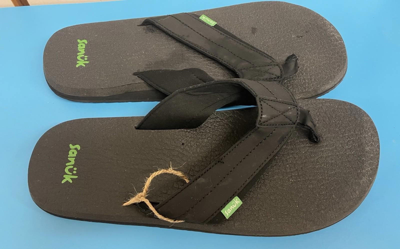 Sanuk Sanuk Ziggy Flip Flops Sandals Men's Size 11 Black NWOT Size US 11 / EU 44 - 4 Thumbnail