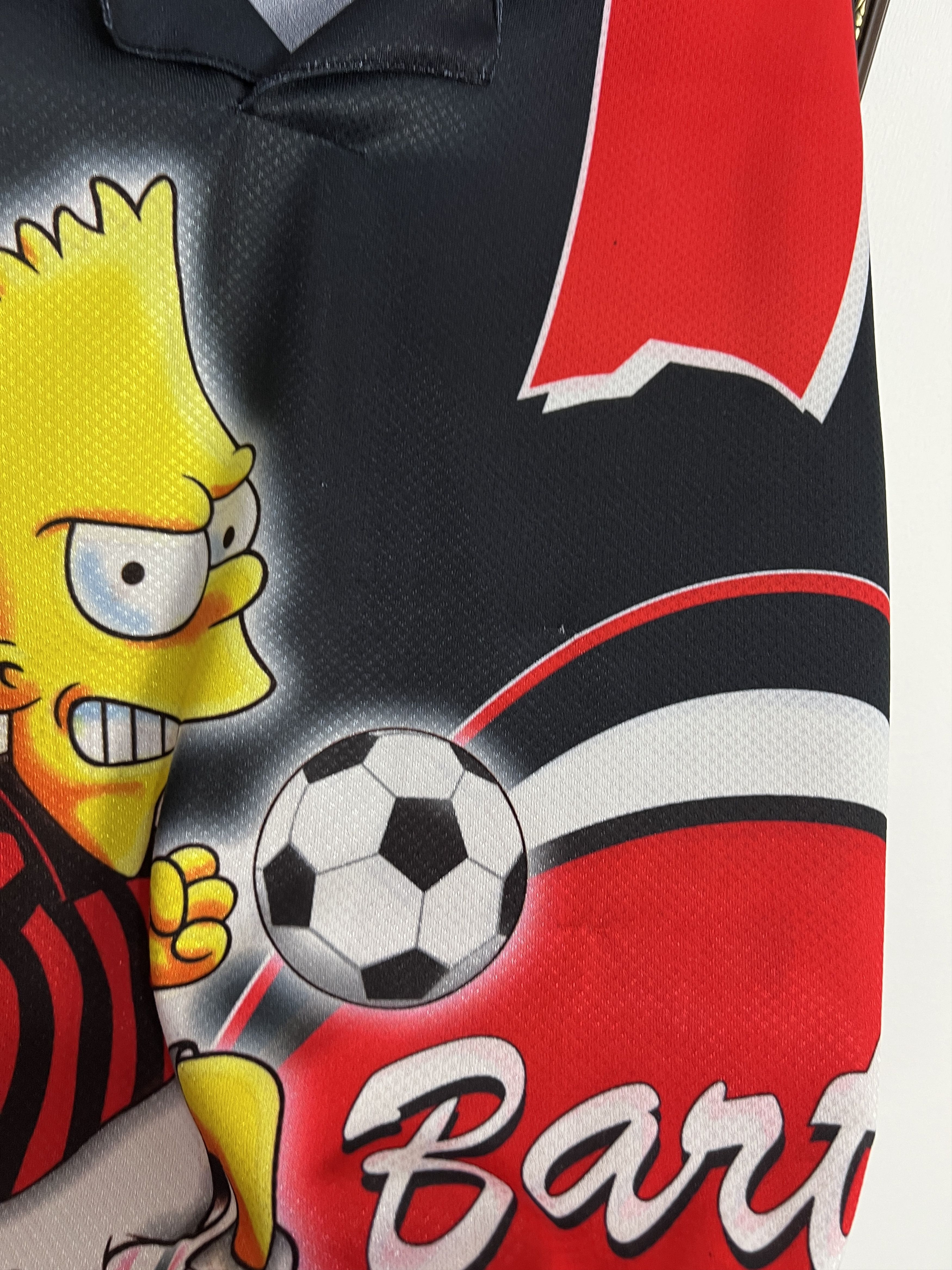 The Simpsons AC Milan Bart Simpson Football Shirt Print Maglia Jersey Size US XL / EU 56 / 4 - 6 Thumbnail