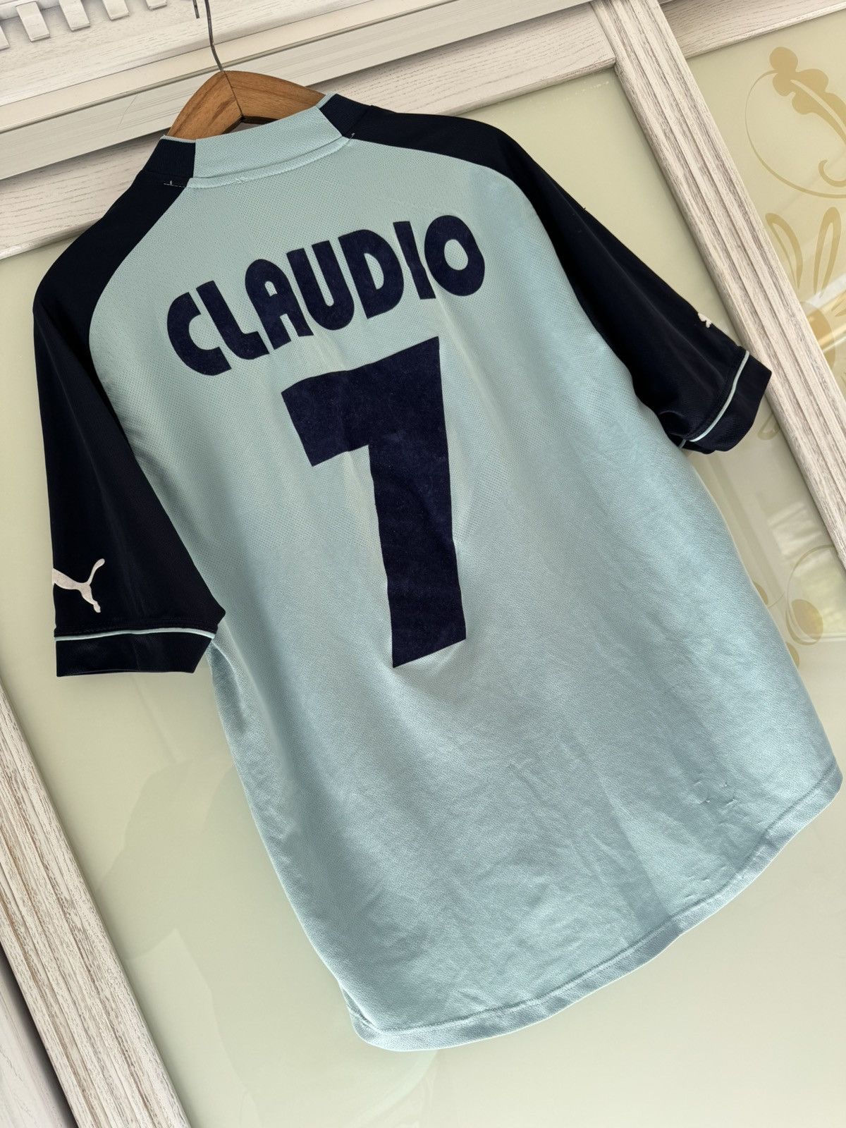 Puma Vintage Lazio 2002-2003 Claudio #7 Third Soccer Jersey Shirt Size US M / EU 48-50 / 2 - 5 Thumbnail